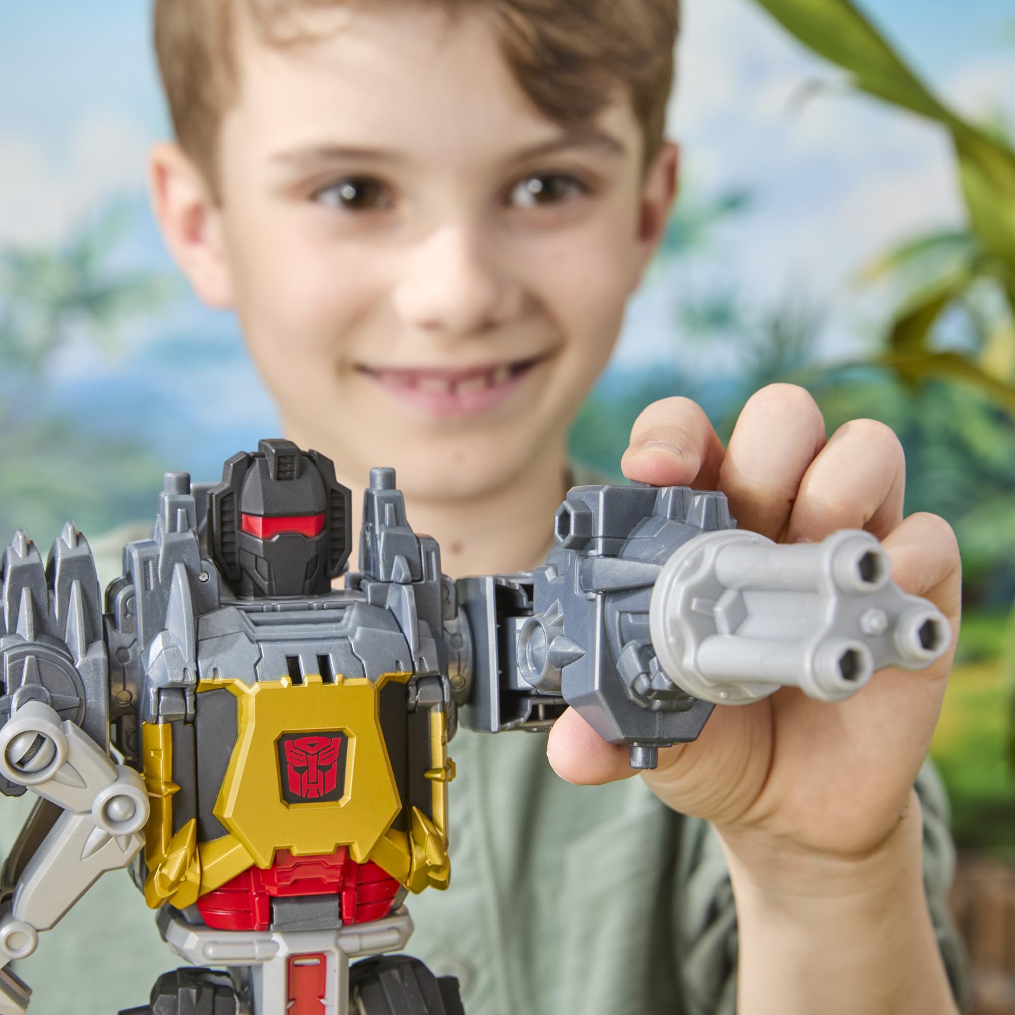 Transformers Grimlock CYBERWORLD Action Figure - 22.5 cm Robot/Dinosaur | 4-Step Conversion | Ages 6+ 5