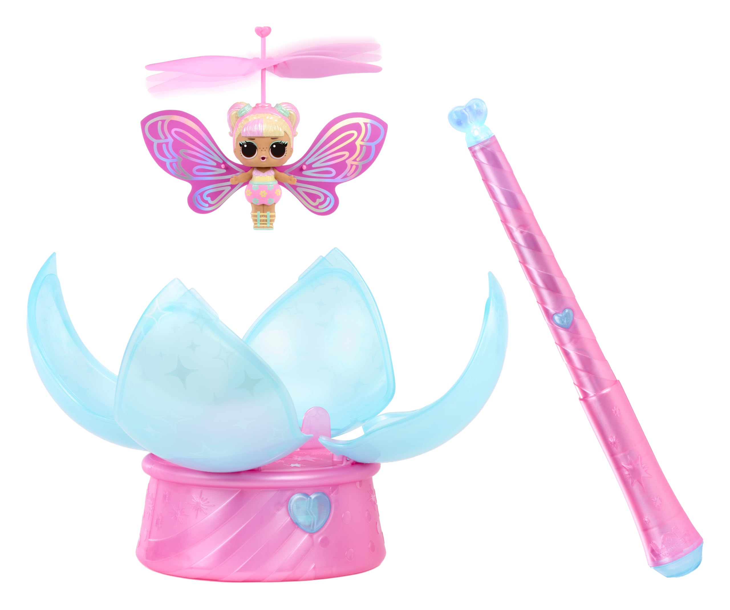 L.O.L. Surprise! Magic Flyers Fairies Tots - Flower Child - Rechargeable Flying Doll with Magic Wand, Ages 3+ 8