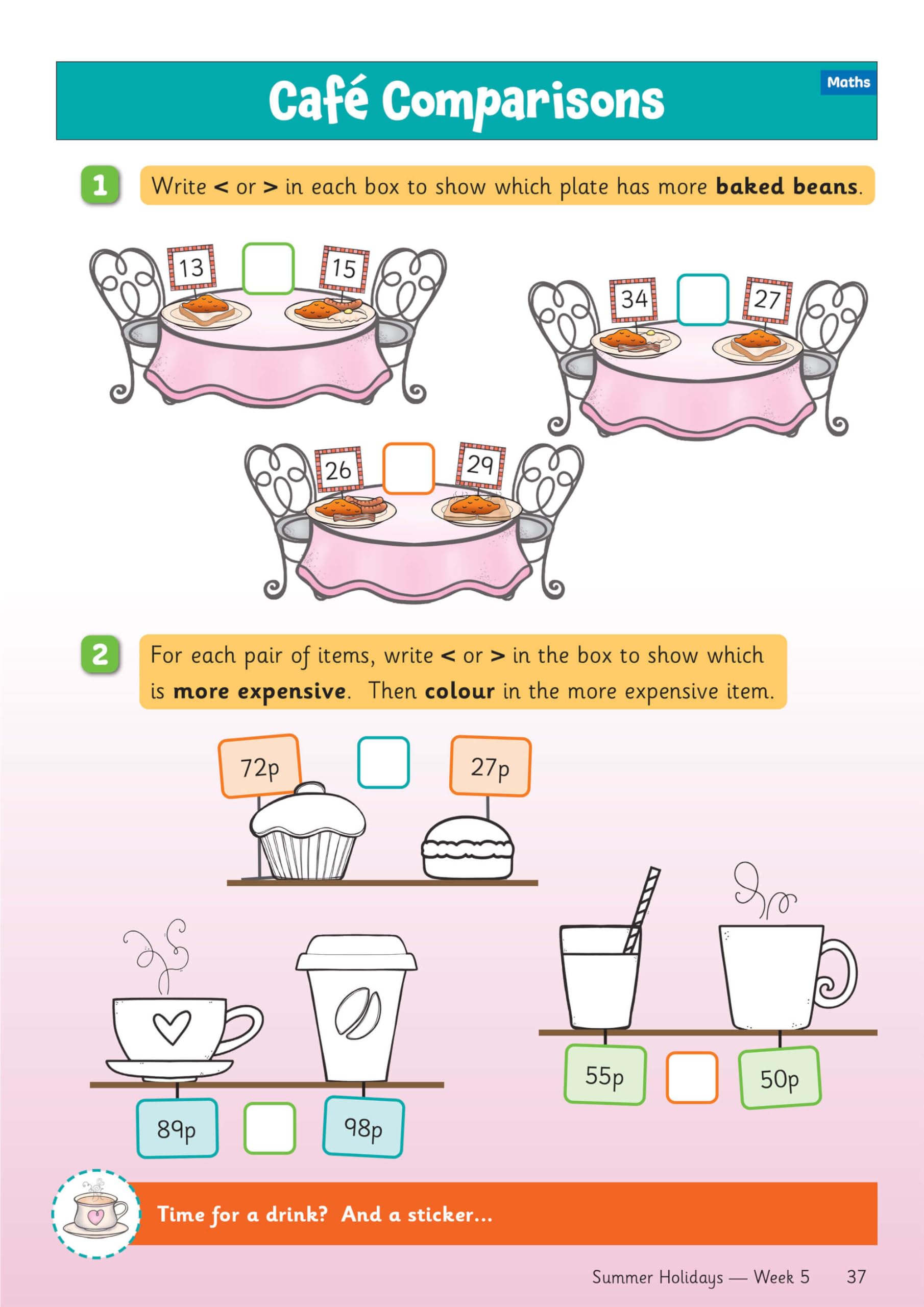 CGP Summer Holidays Activity Workbook - Year 2 to Year 3 Transition | 64 Pages | English 3