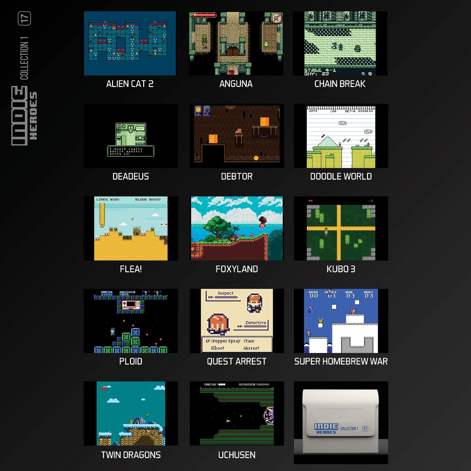 Evercade Indie Heroes Collection 1 Cartridge - 14 Classic Indie Games for Retro Gaming Enthusiasts 6