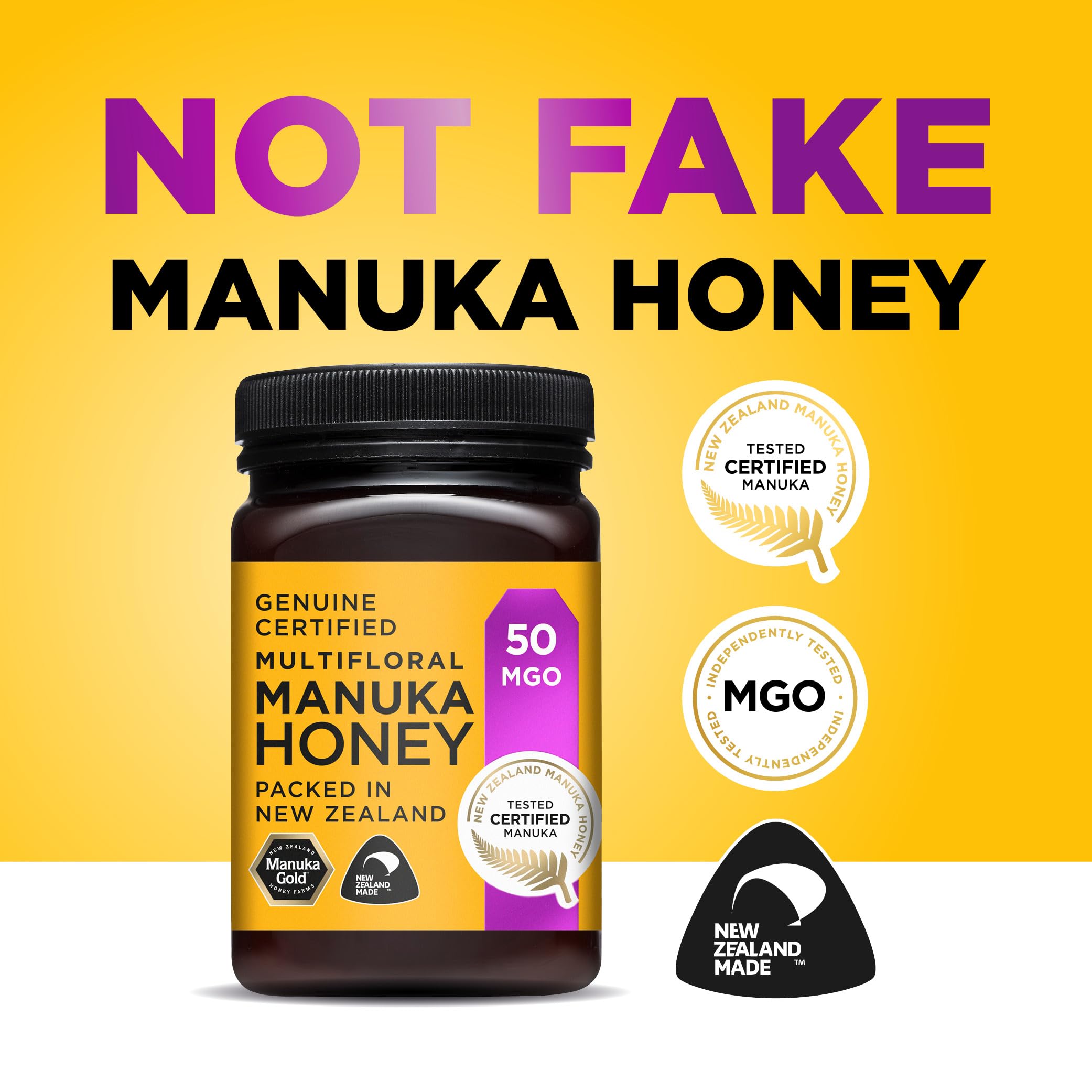 Manuka Gold 50 MGO Manuka Honig, 500 g 6