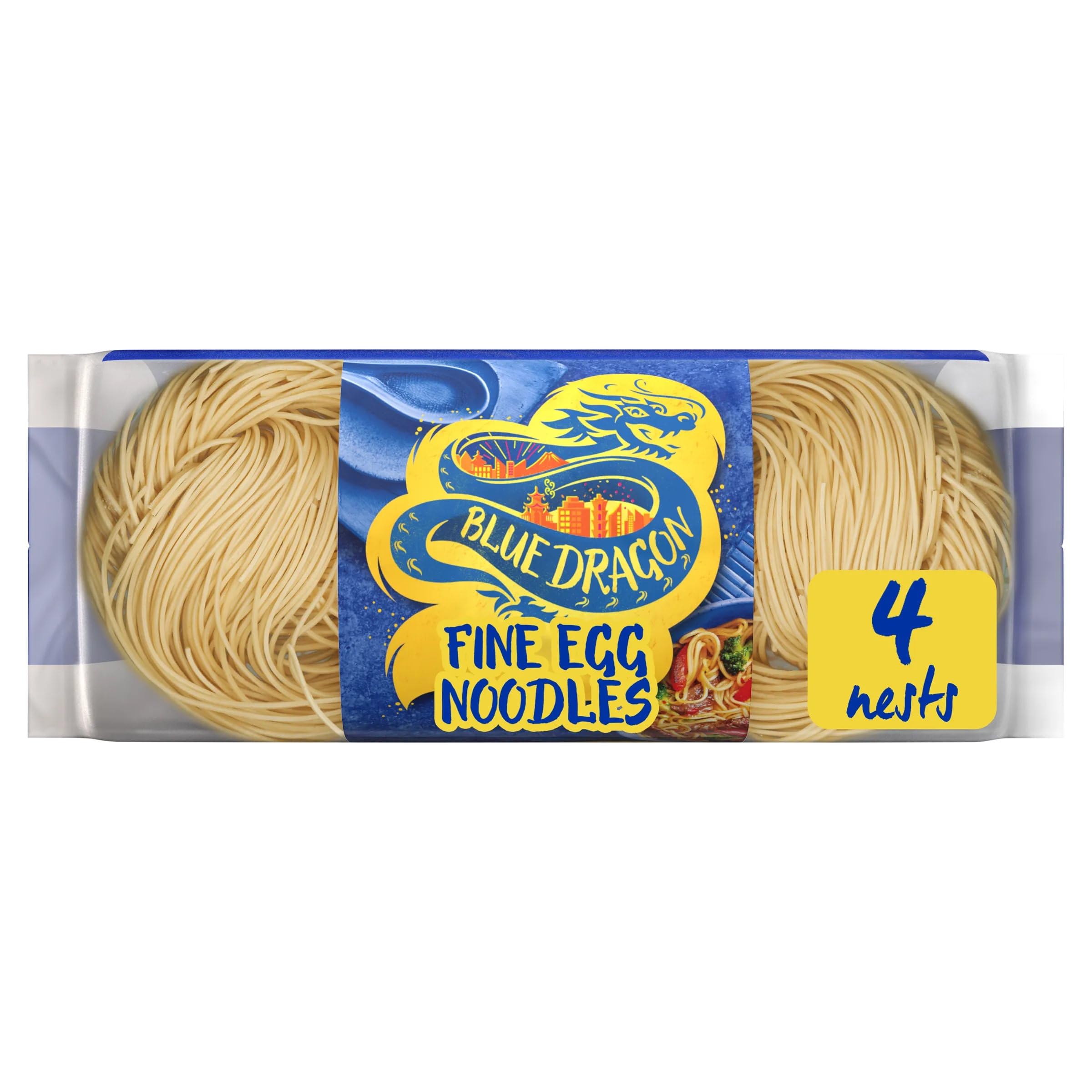 Blue Dragon Fine Egg Noodles - Authentic Chinese Style, Quick Cook | 250g Pack