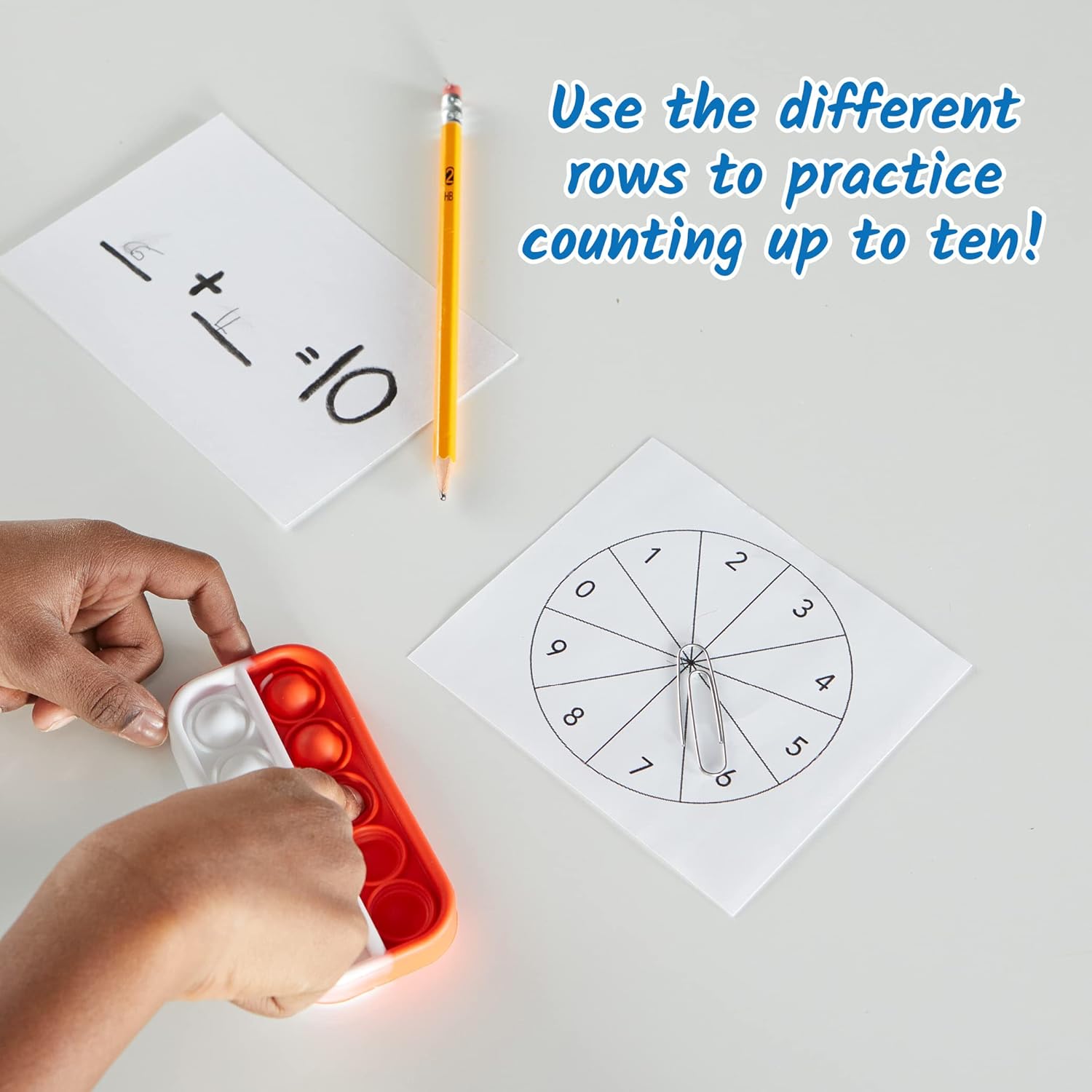 Learning Resources Ten Frame Sensory Bubble Poppers - Educational Math Tool for Kids 3+ 3