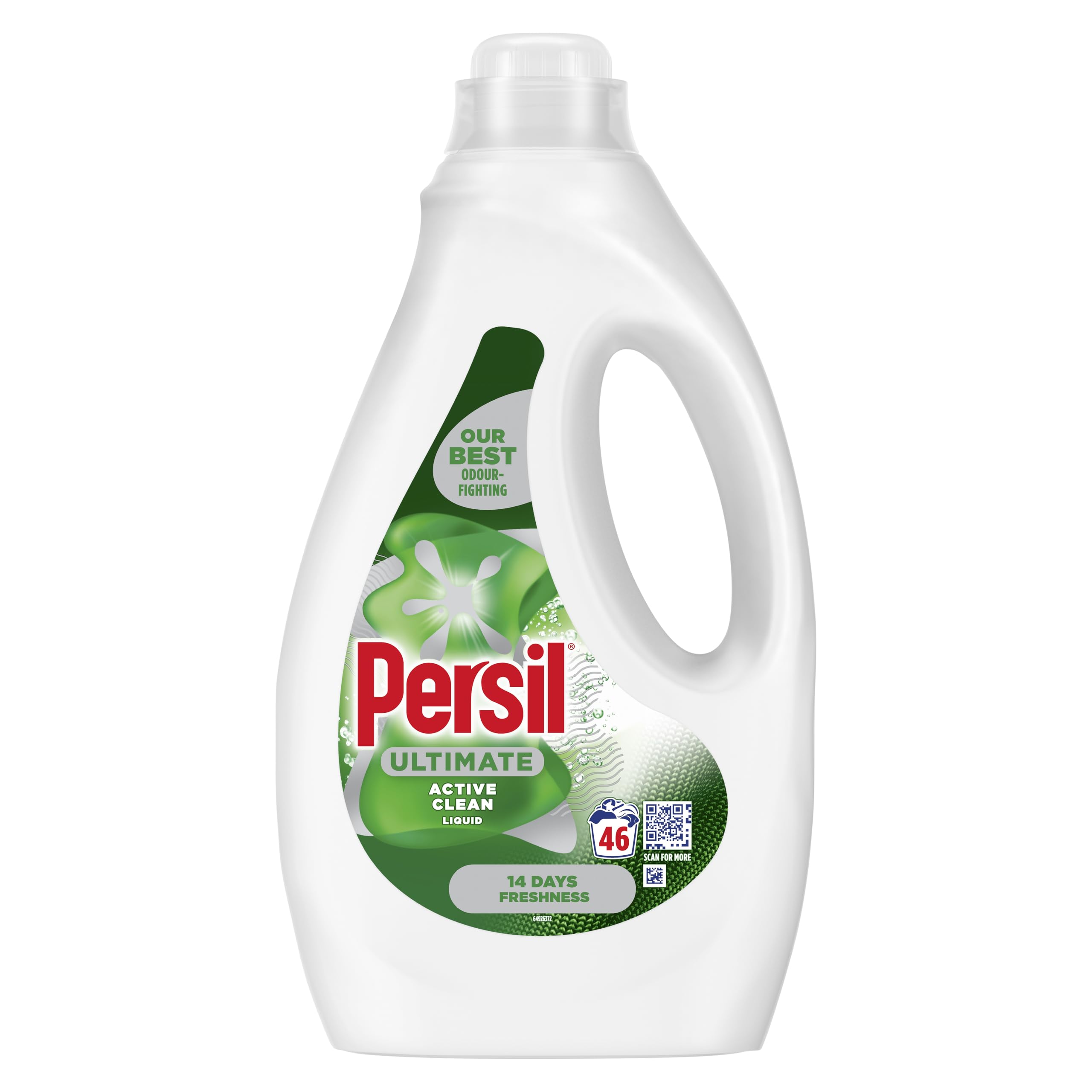 Persil Ultimate Active Clean Liquid Detergent - Best Odour-Fighting, Stain Removal, 1.24L