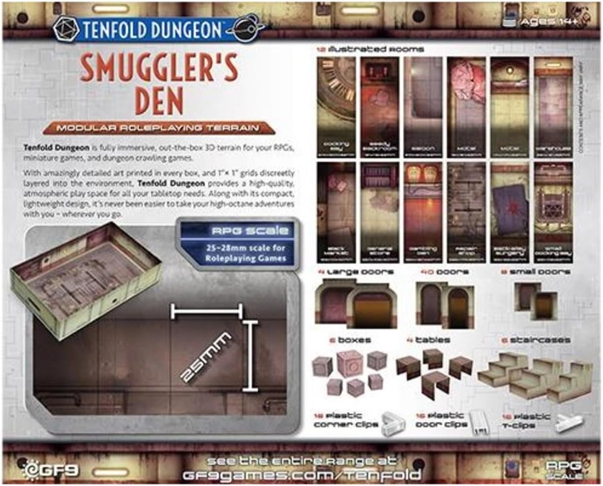 Gale Force Nine Tenfold Dungeon Smuggler's Den Modular 3D Terrain 3