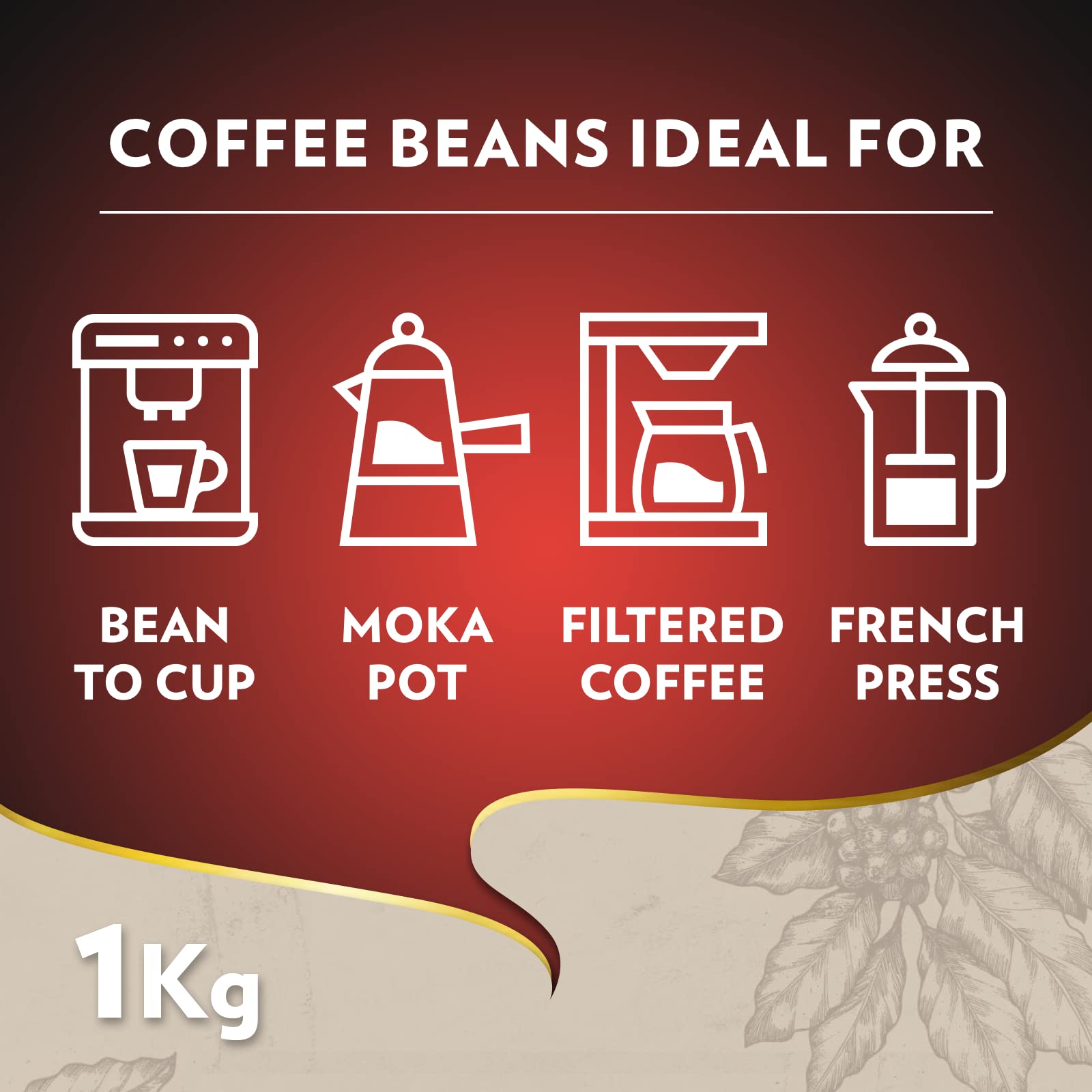 Lavazza Barista Gran Crema Whole Bean Coffee - 1kg Drum Roast Arabica & Robusta Blend 5