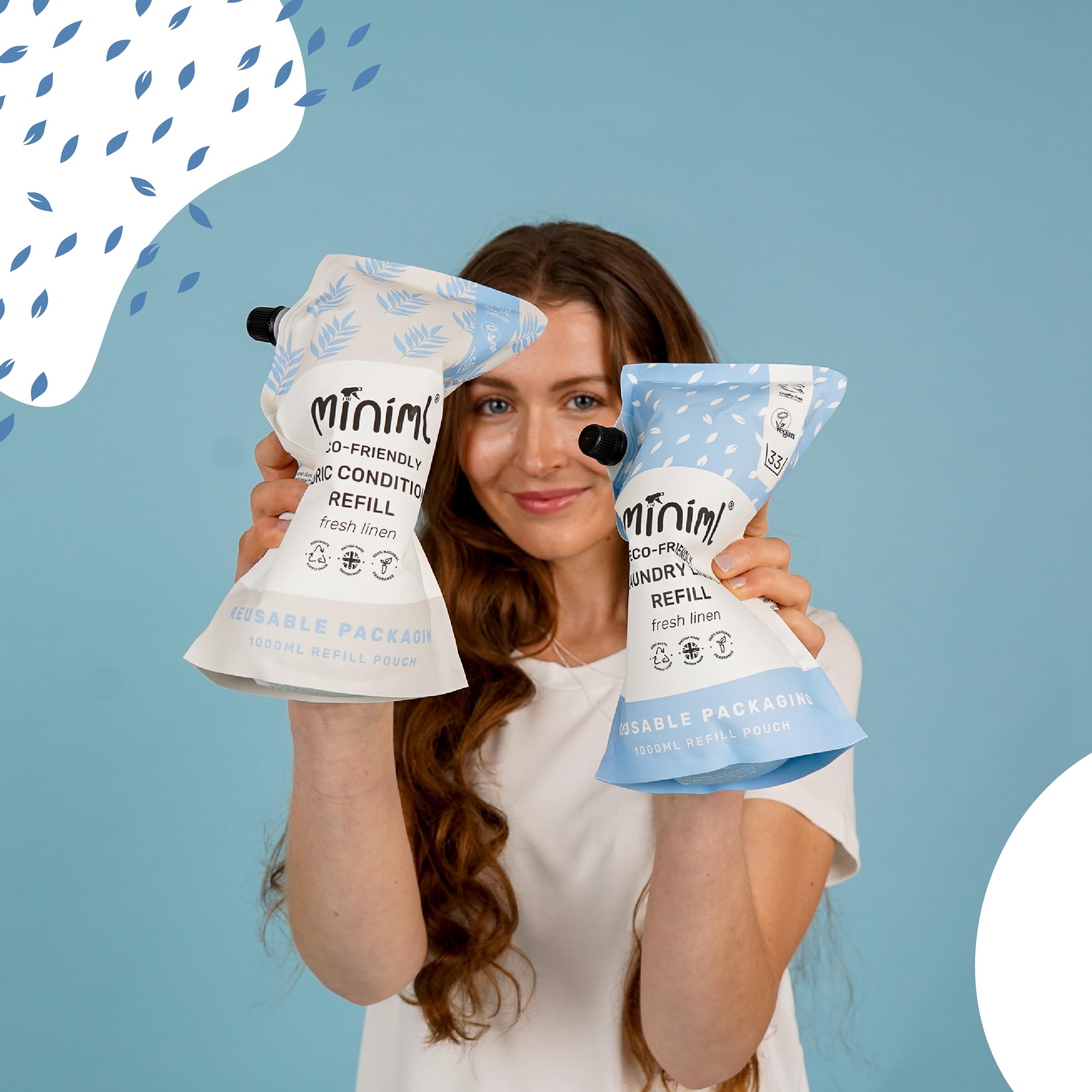 Miniml Eco Fabric Softener & Conditioner 1L Refill - Fresh Linen Scented 4