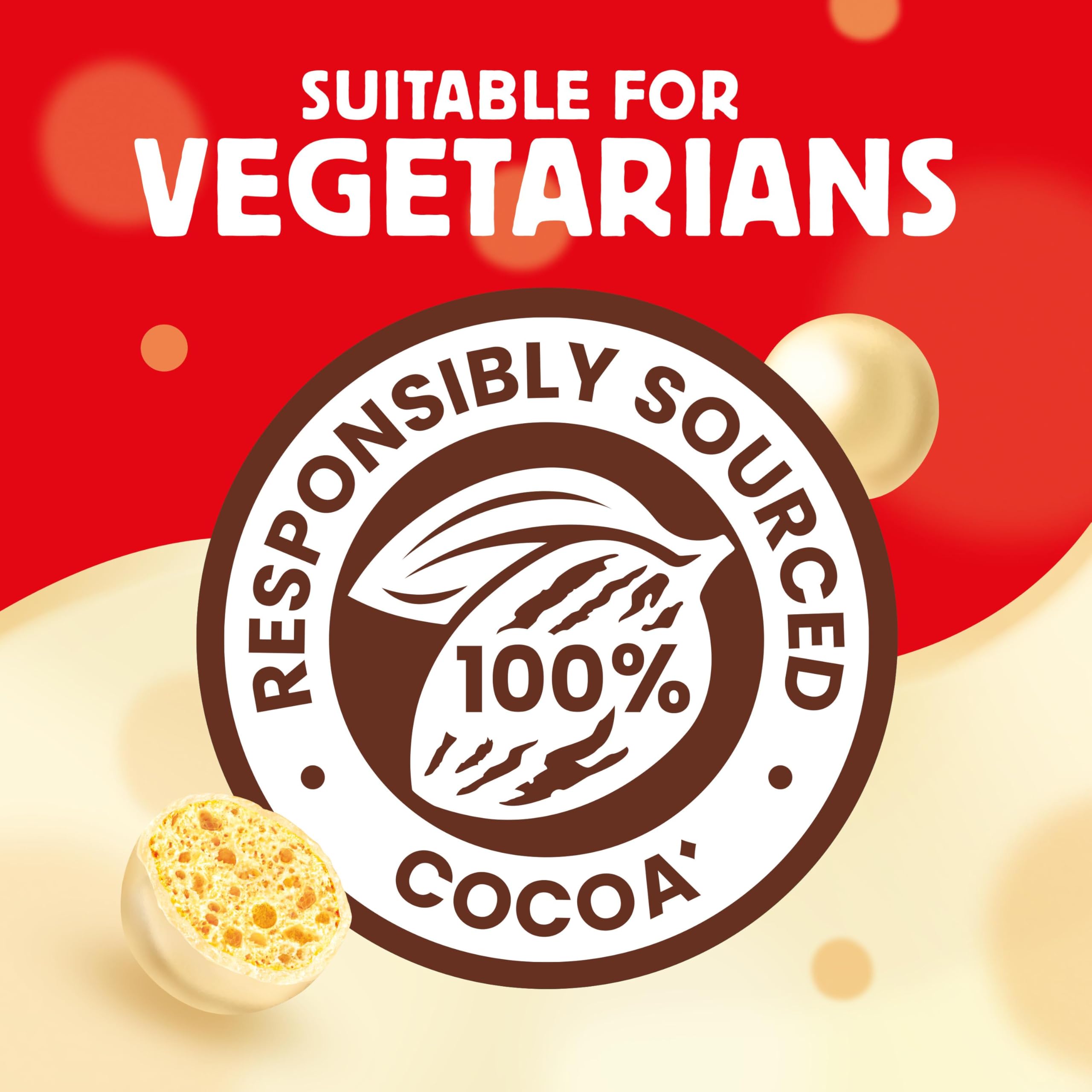 Maltesers White Chocolate & Honeycomb Treats, 25x30g Bags 15