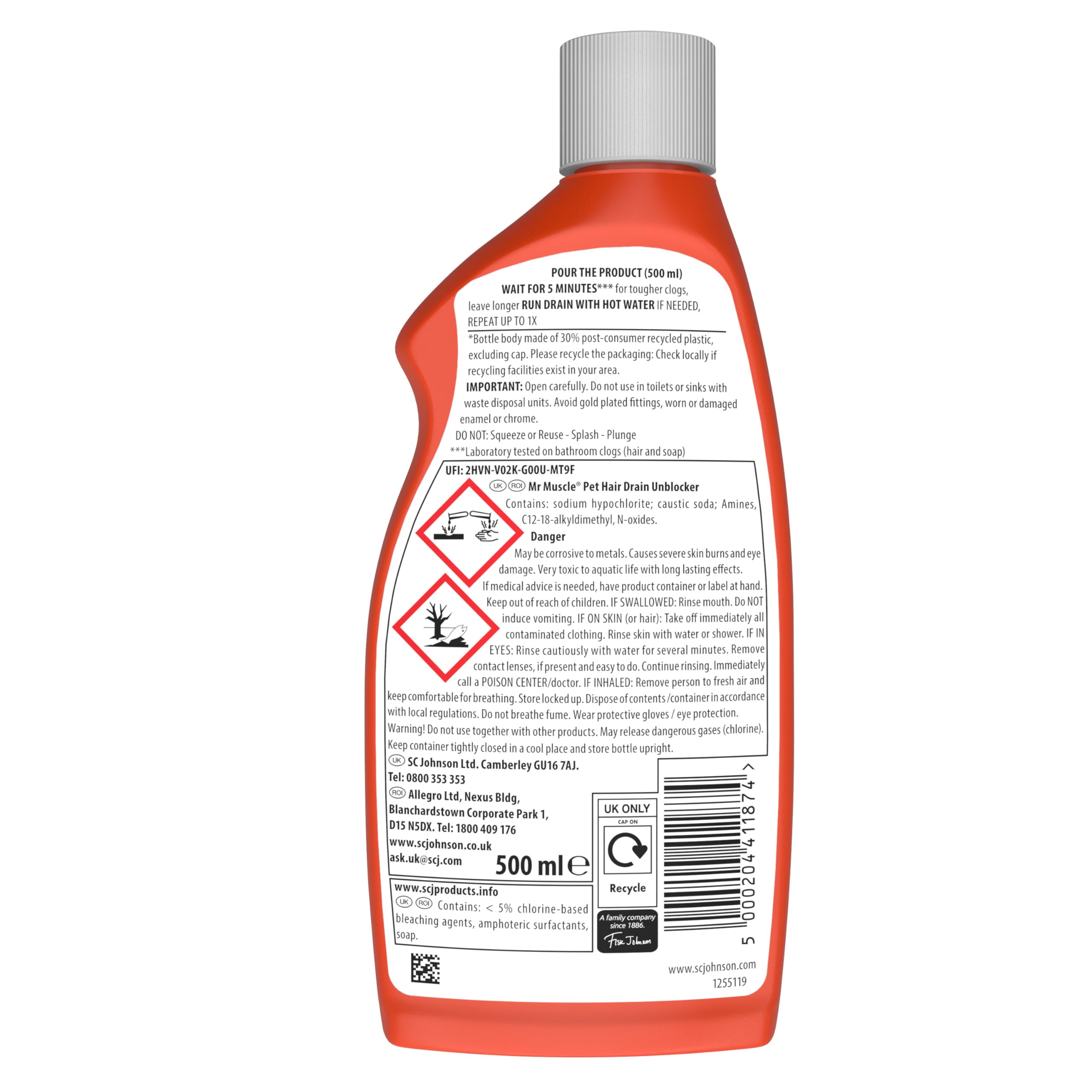 Mr Muscle - Abflussreiniger-Gel gegen Tierhaare 6