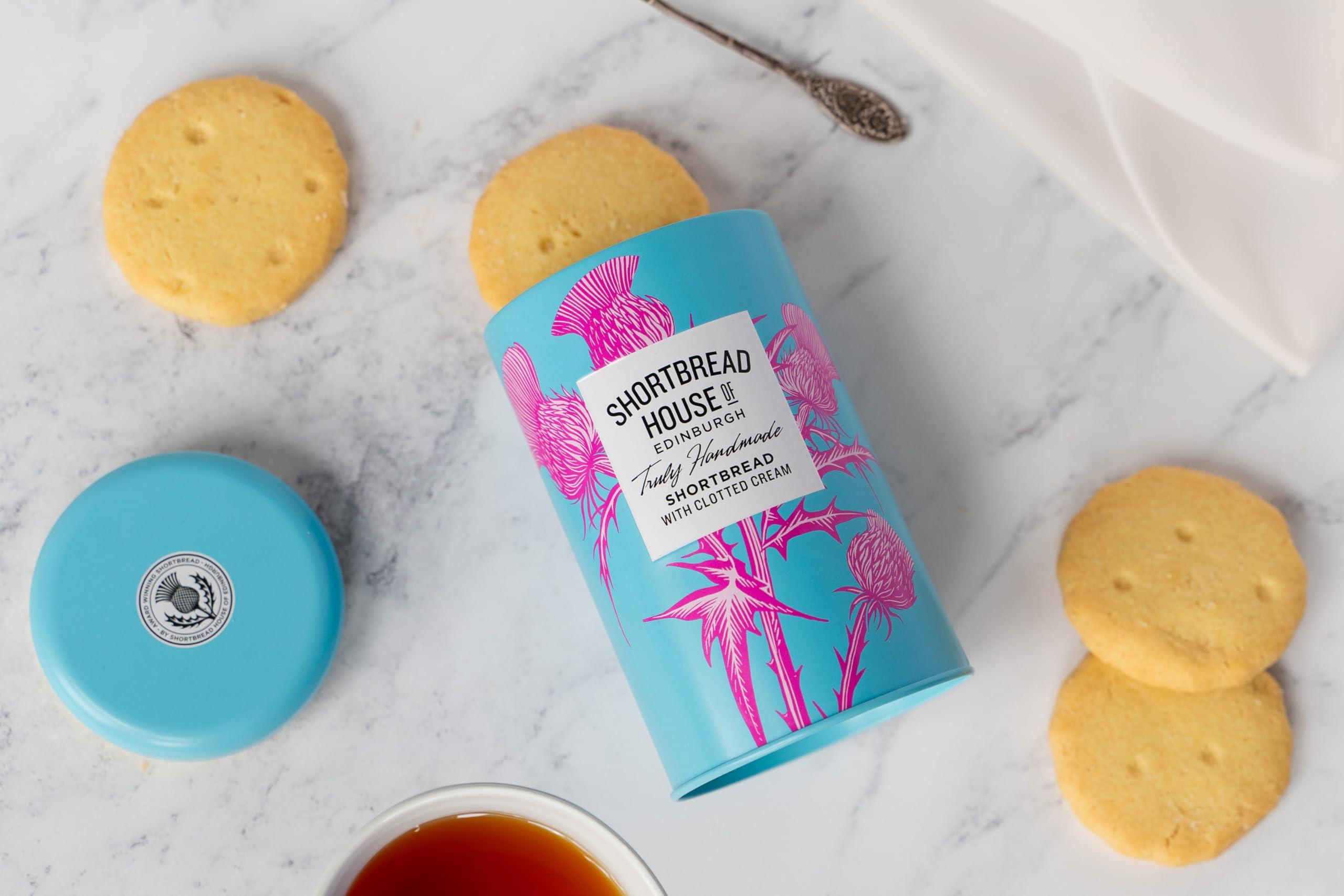 Shortbread House of Edinburgh 140g Tin of Truly Handmade All-Butter Shortbread Biscuits with Clotted Cream 3