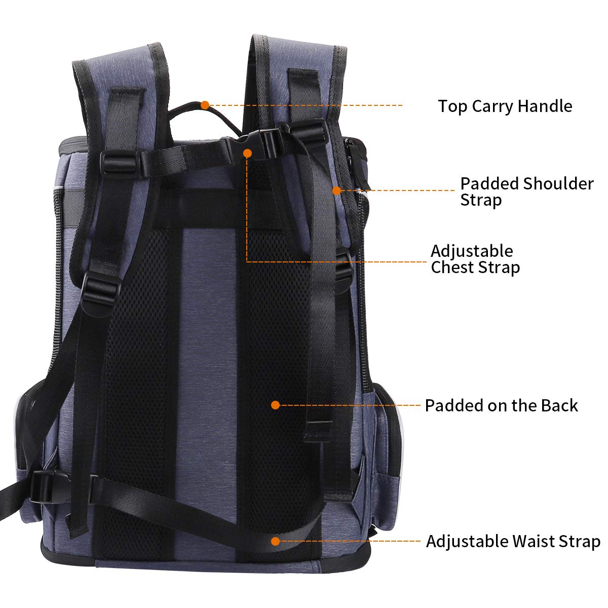 morpilot Pet Carrier Backpack - Airline Approved for Cats & Small Dogs up to 7 kg | Foldable 3