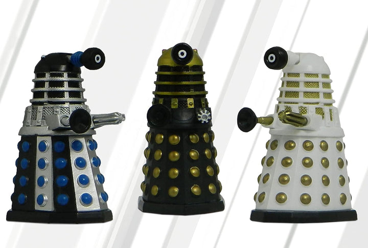 Sporting Profiles Doctor Who The Daleks of Skaro Bobble Figure 6 Pack Gift Set