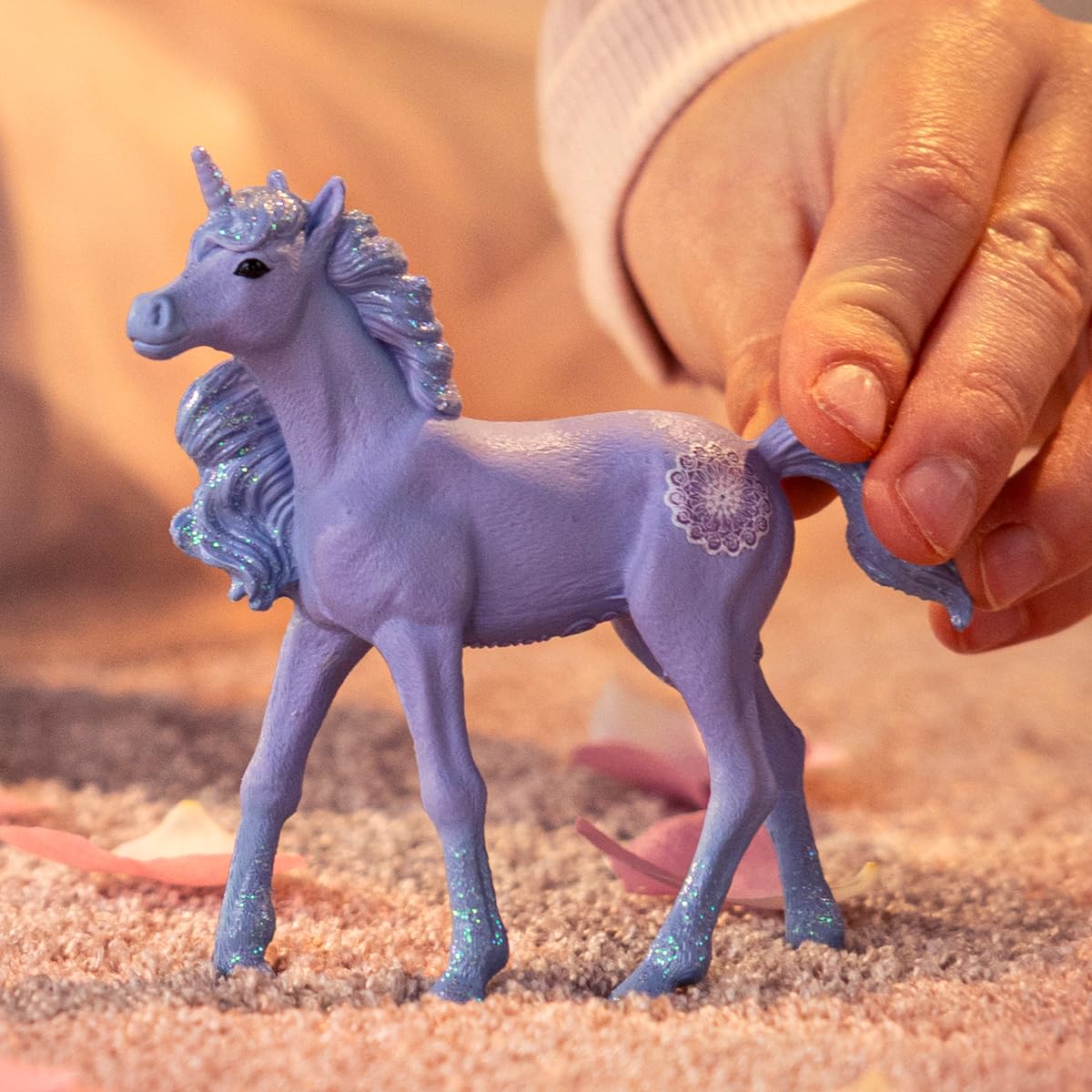 SCHLEICH Bayala Mandala Unicorn Foal - 4" Fantasy Horse Play Figure for Kids 7