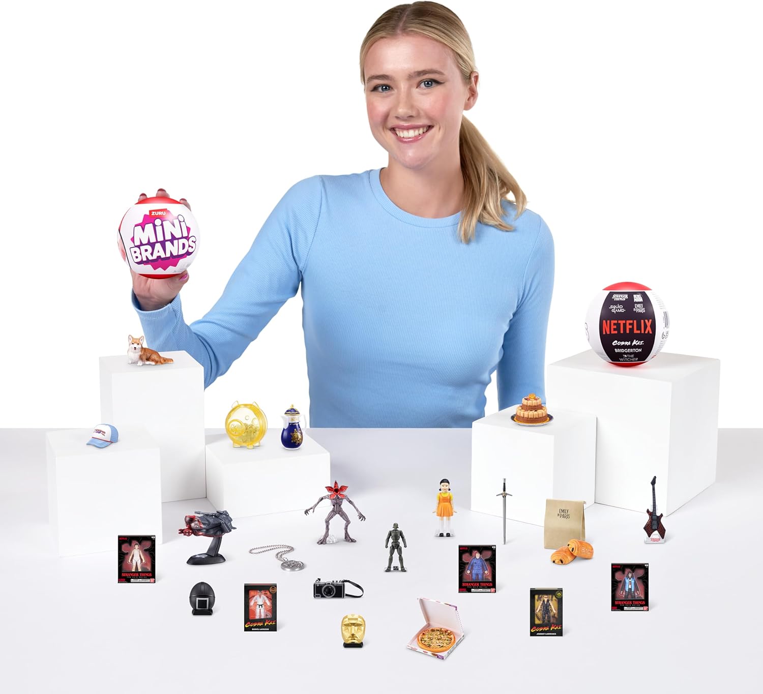 Mini Brands Netflix Capsule by ZURU - Surprise Collectible Minis from Stranger Things, Bridgerton & Squid Game 5