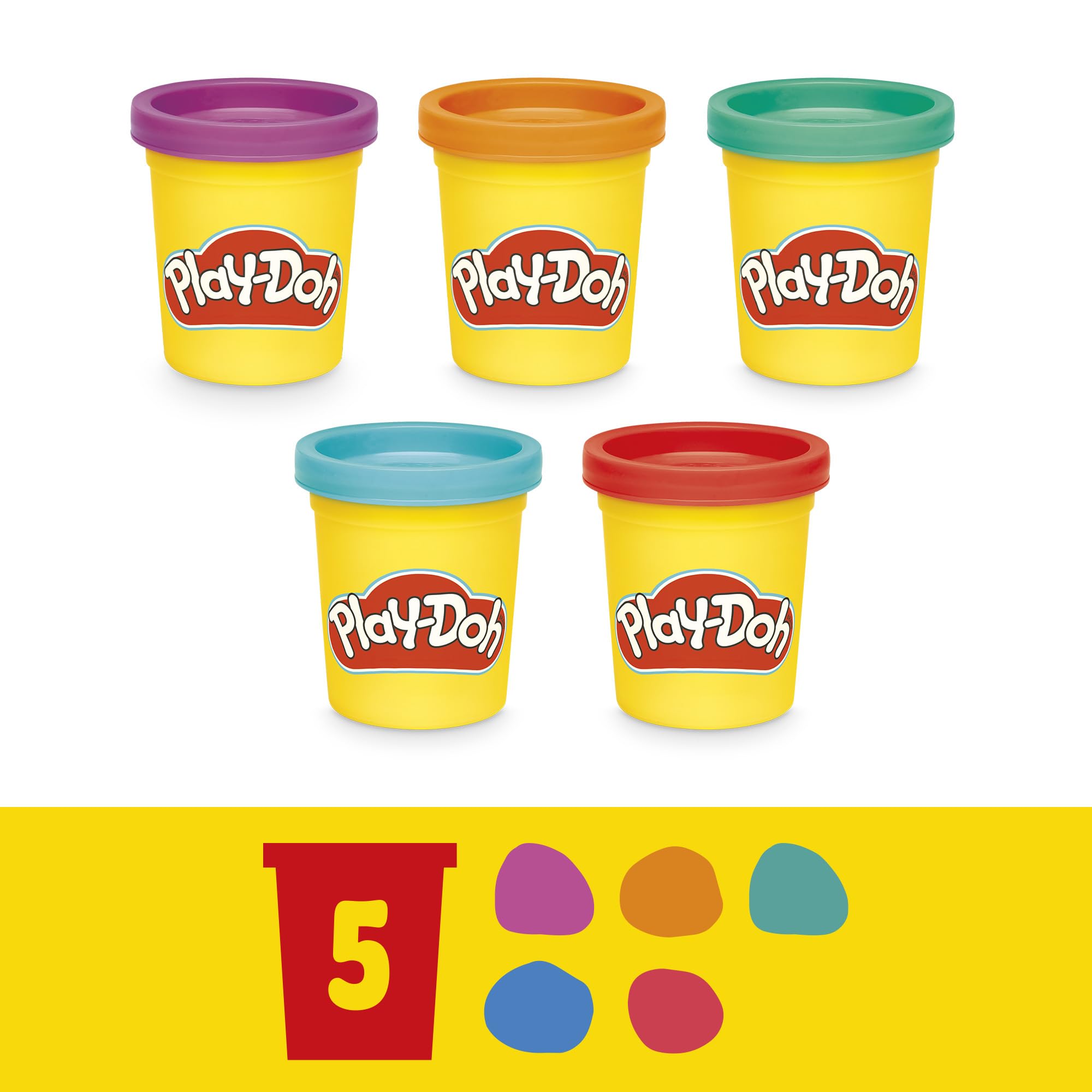 Hasbro Play-Doh Fun Tub - 5 Colors & 20 Tools for Creative Play 14