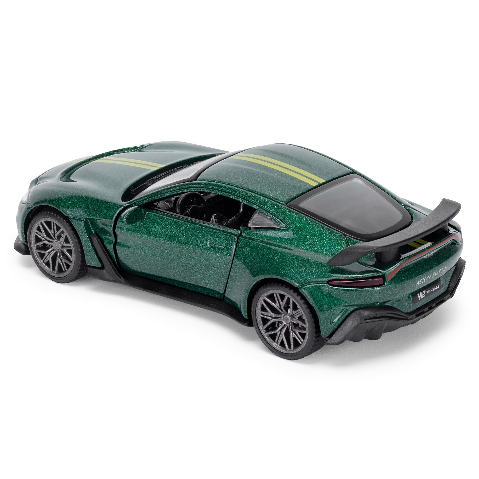 Aston Martin V12 Vantage 1:43 Die-Cast Model Car - Green | Officially Licensed Collectible 4