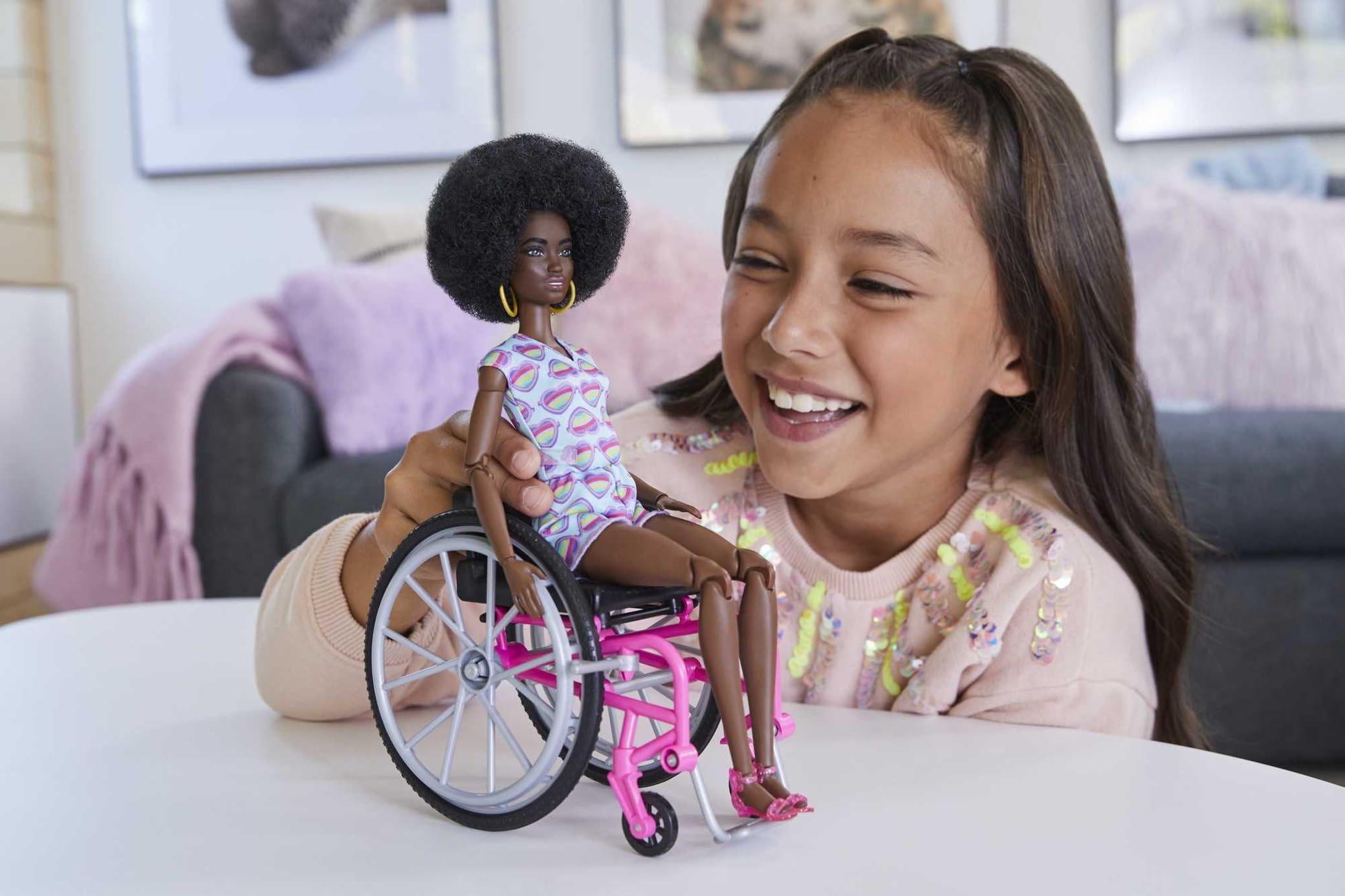 Barbie Fashionistas Doll with Wheelchair and Ramp - Inclusive Play for Kids 6