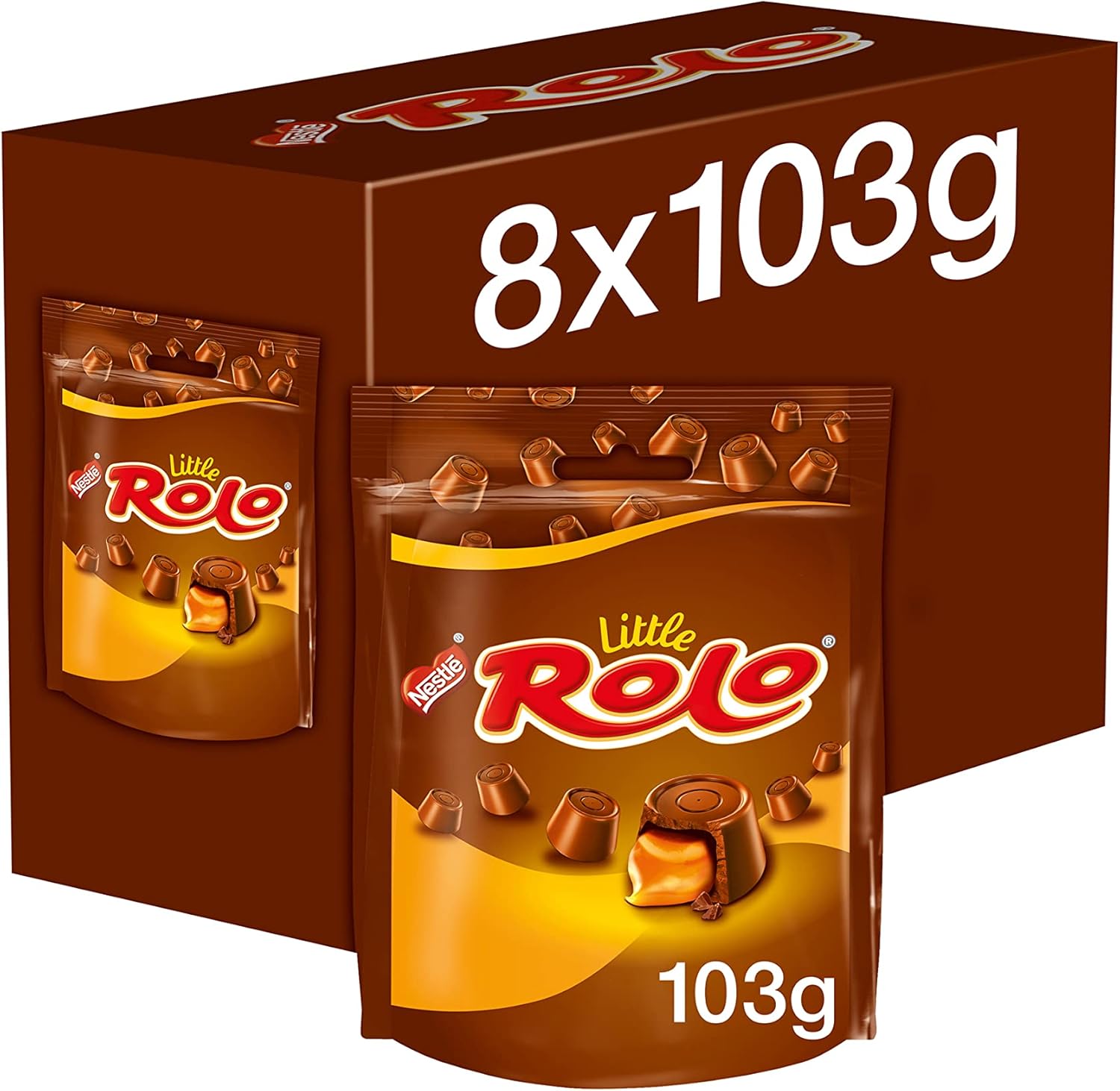 Nestlé - Little ROLO Milk Chocolate and Caramel Sharing Bags Multipack