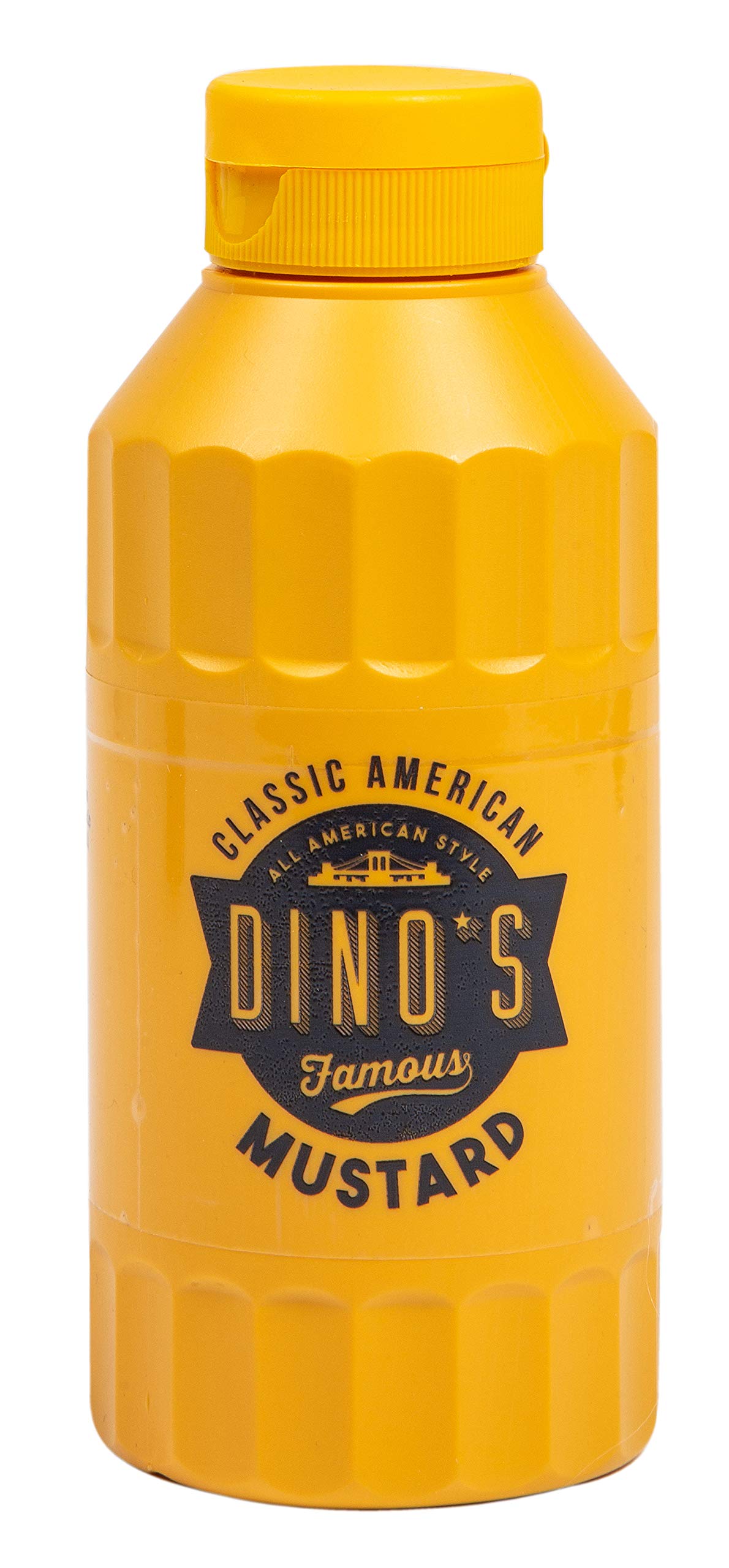 Dino's Famous – Klassischer amerikanischer Senf, mildes und würziges Gewürz für Hot Dogs, Burger und Sandwiches, 250 g
