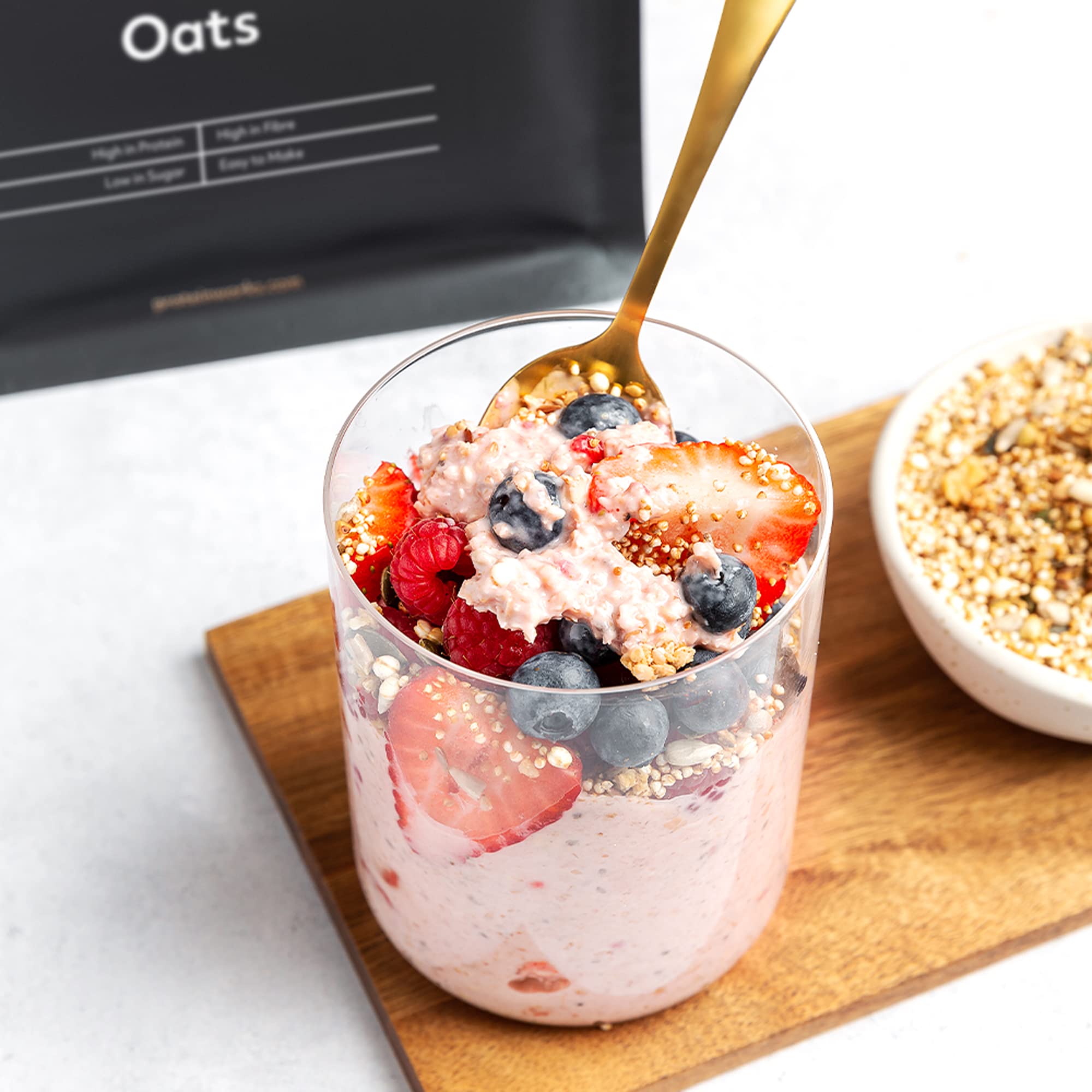 Protein Works Overnight Oats - Summer Berries High Protein Breakfast, 500 g 11