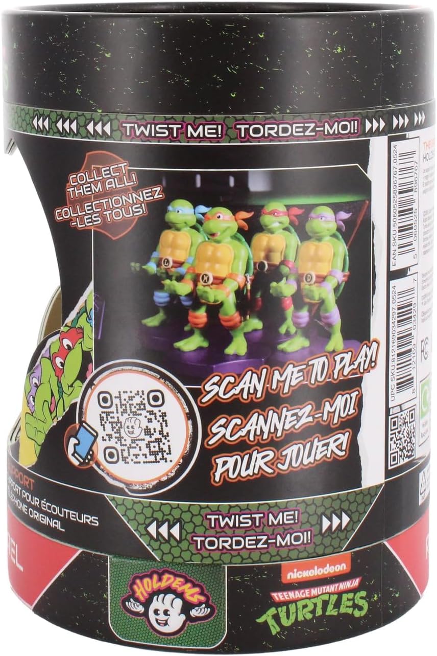 Teenage Mutant Ninja Turtles Raphael Mini Tech Holder - Cable Guys Minis Phone & Earbuds Stand 11