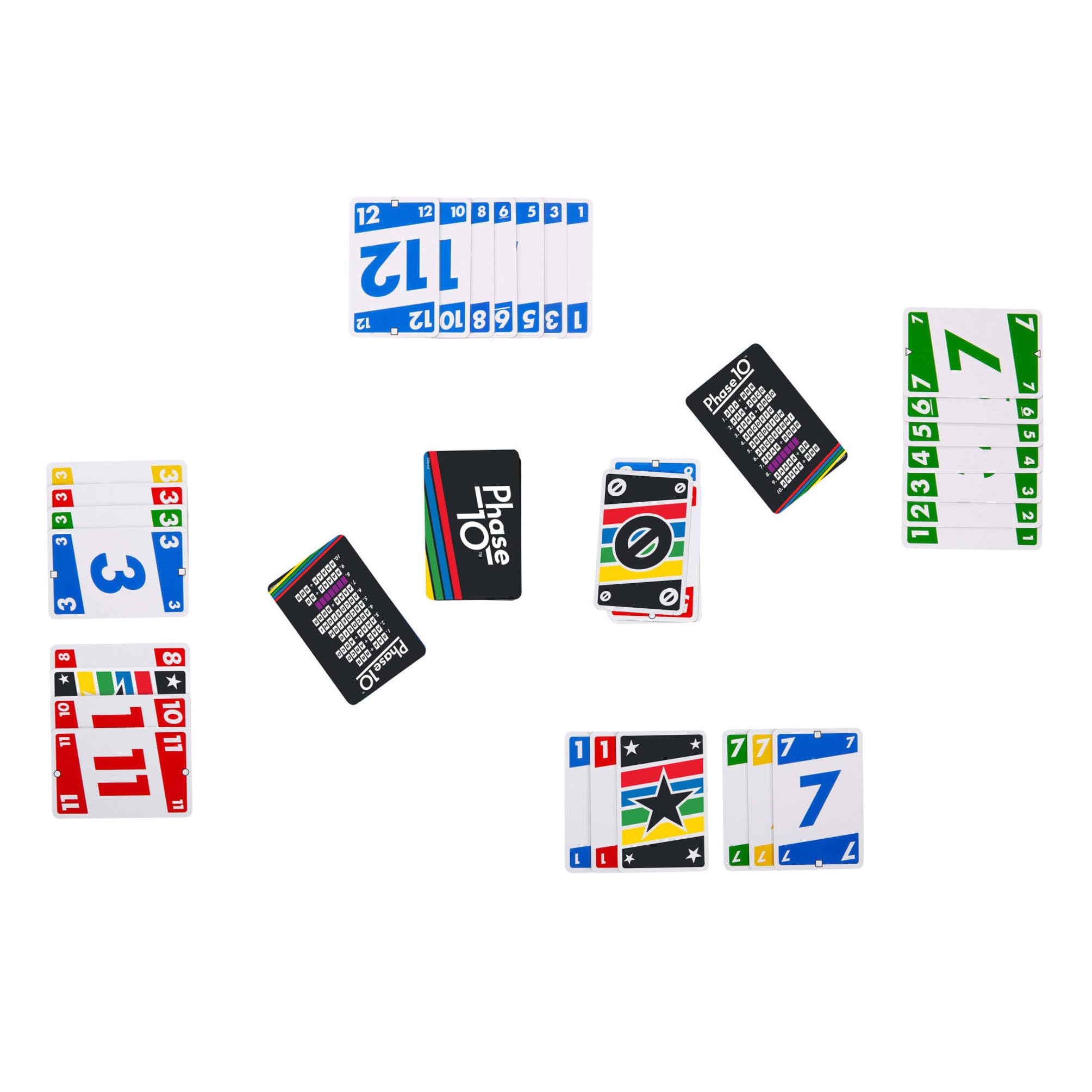 Mattel Games Phase 10 Card Game, Rummy-Style Sequences Game with 108 Cards, Model FFY05 7