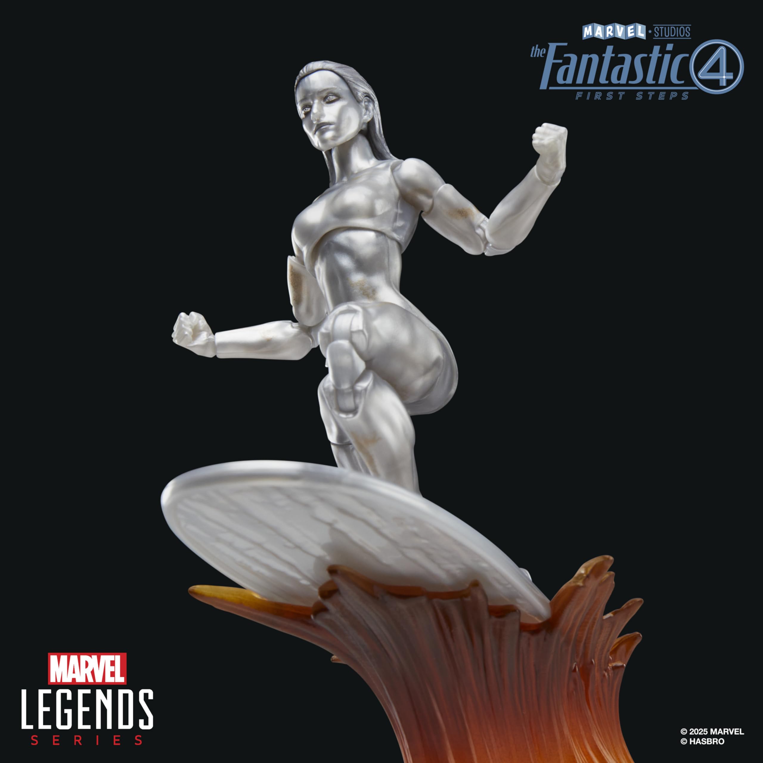 Marvel Legends Series Silver Surfer 6-Inch Action Figure with Surfboard & Accessories 8