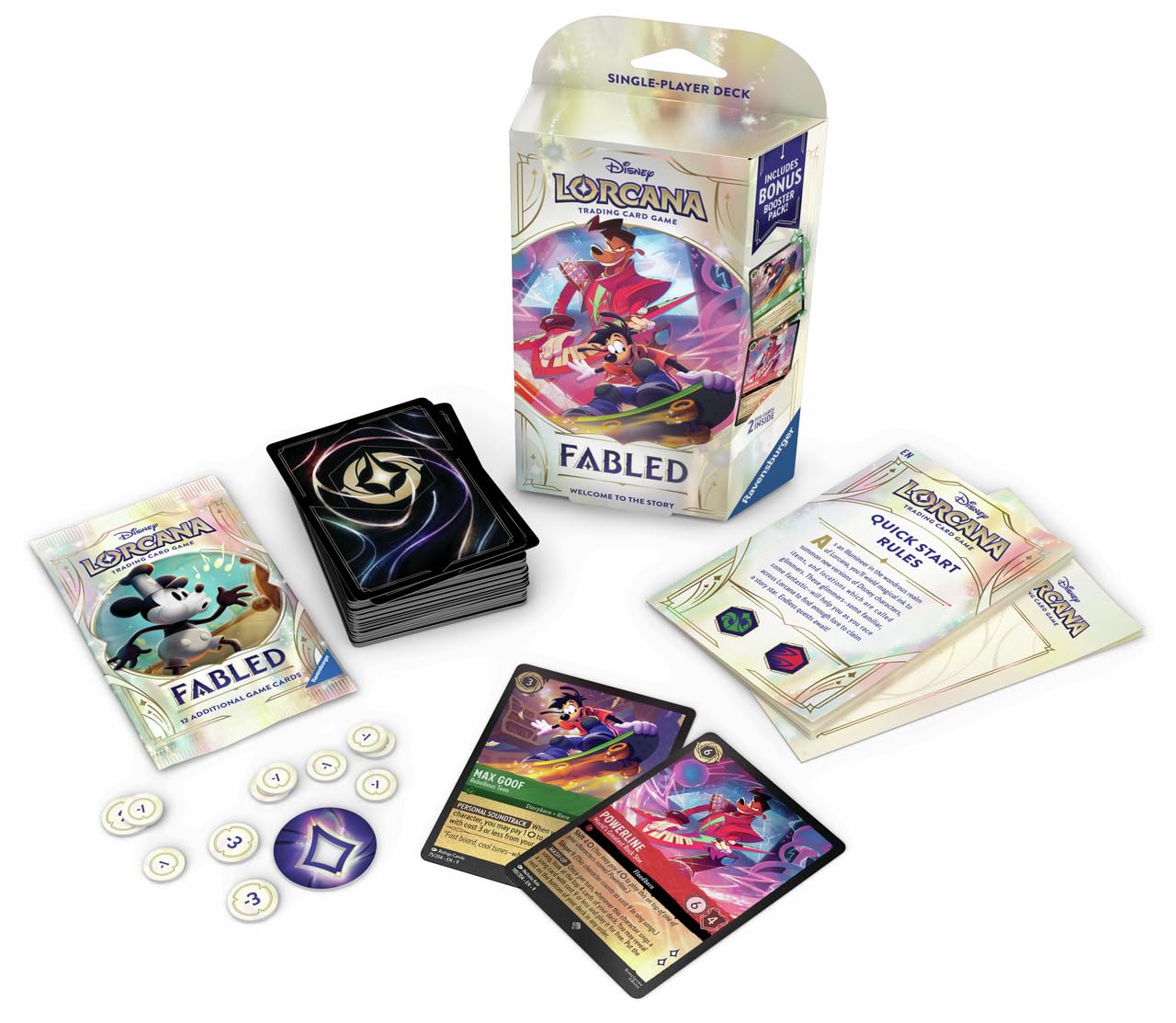 Ravensburger Disney Lorcana Trading Card Game - Fabled Starter Deck A - Emerald & Ruby 3