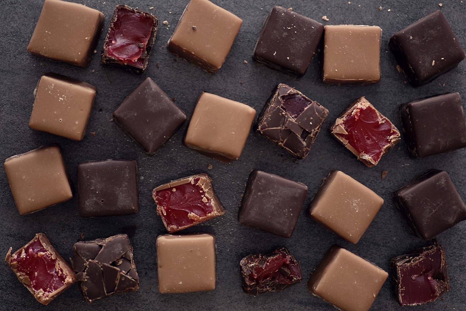 Sally Williams Luxury Dark Chocolate Enrobed Rose Turkish Delight, 300g 12