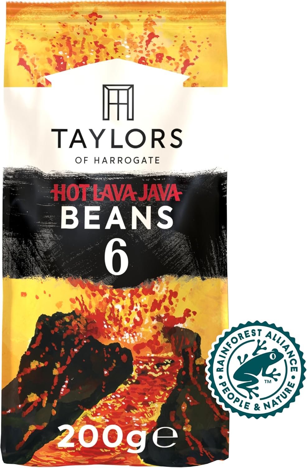 Taylors of Harrogate Hot Lava Java Coffee Beans 200g (Pack of 6) - Total 1.2kg 5