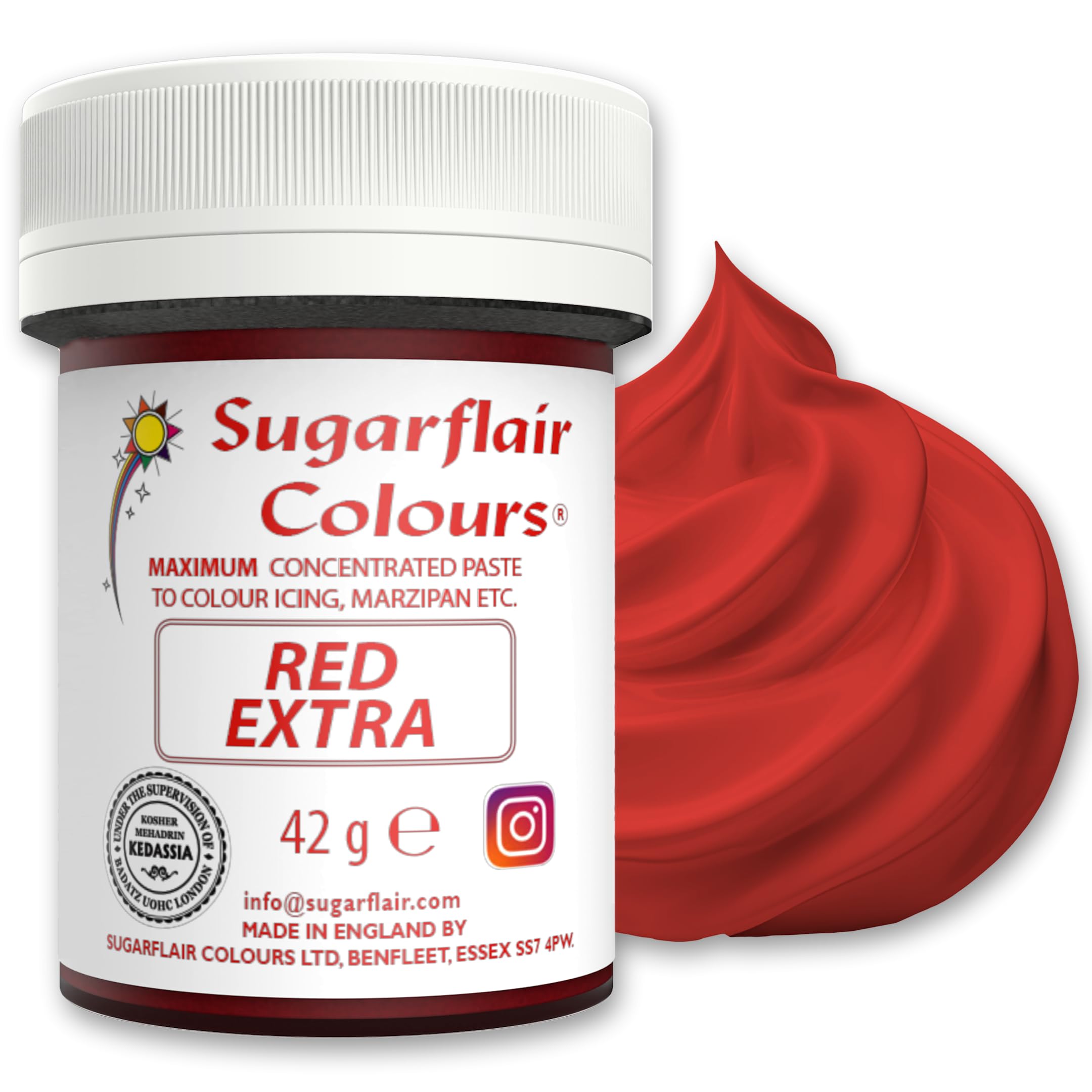Sugarflair Red Extra Maximum Concentrated Food Colouring Paste 42g 9