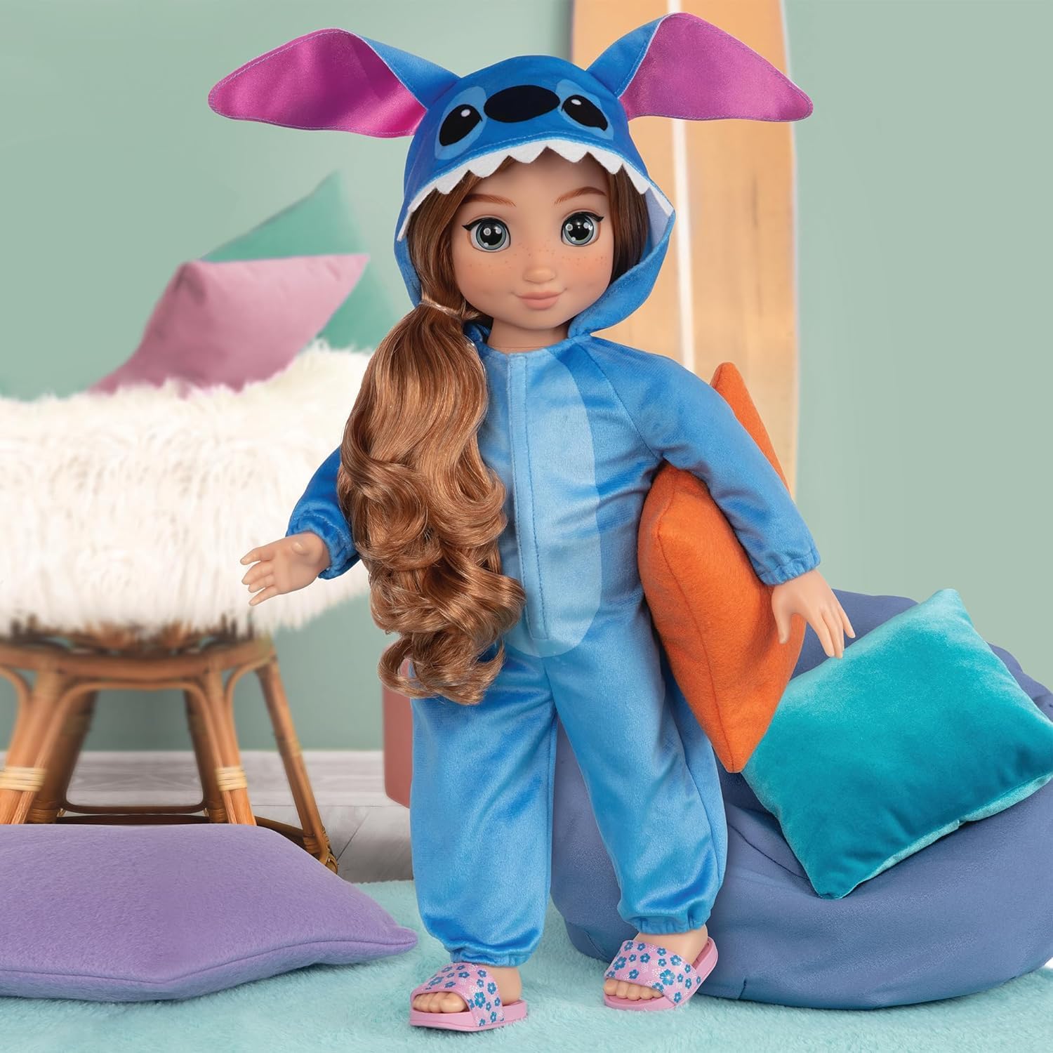 Disney ILY 4EVER Stitch 45cm Doll with Strawberry Blonde Hair - Fashion Playset for Girls 6+ 8