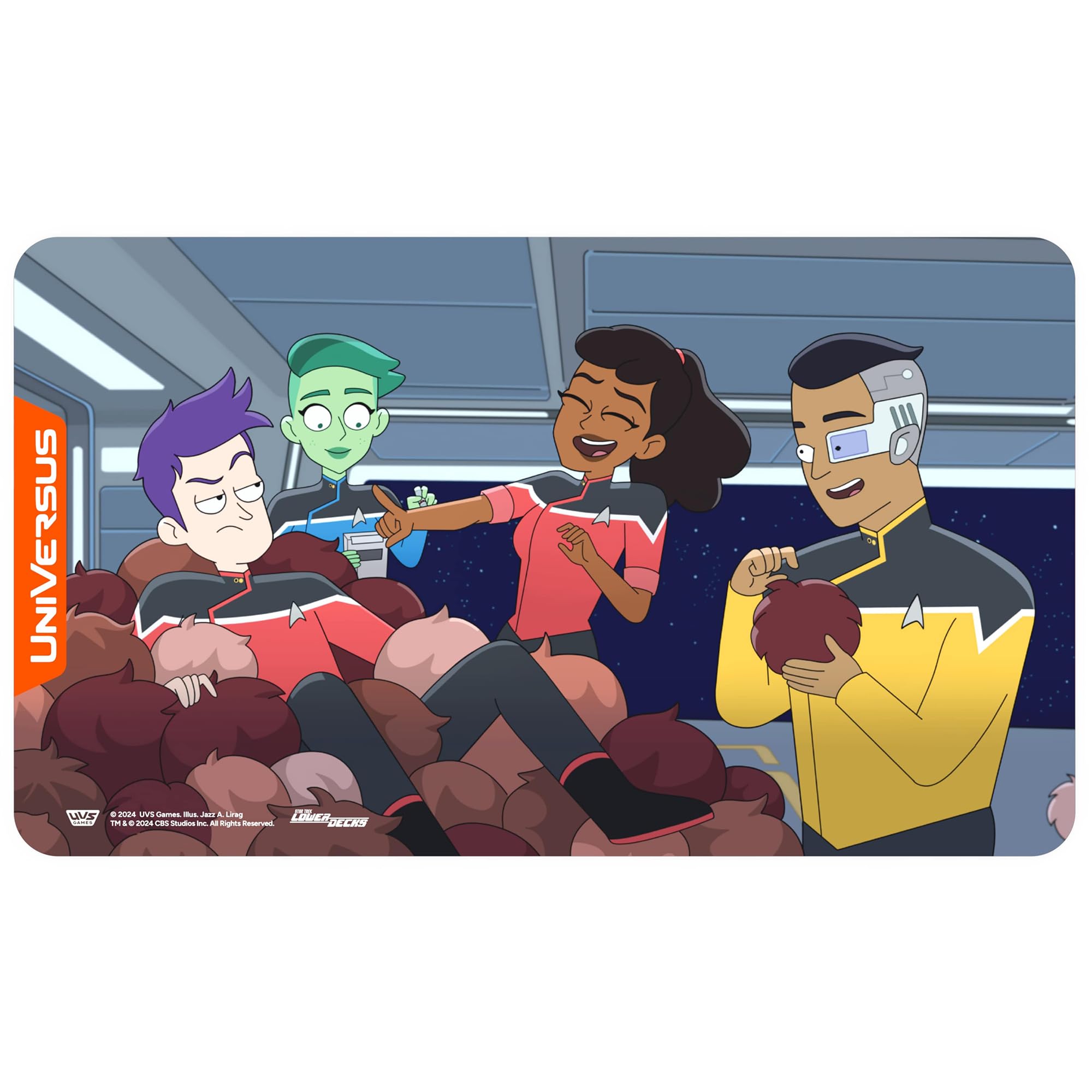 UniVersus Star Trek: Lower Decks Tribbles Playmat - 24 x 14 Inch Neoprene Gaming Mat