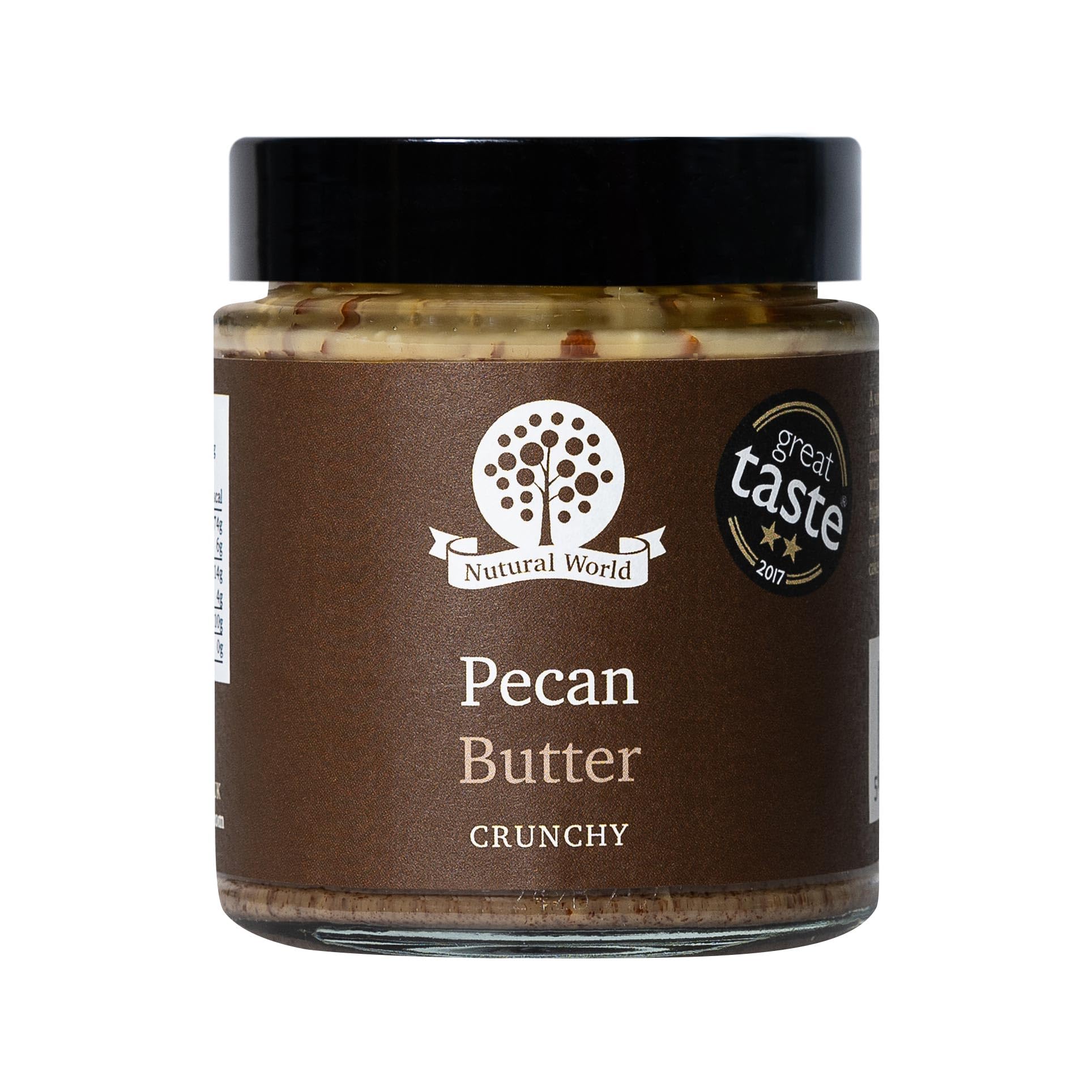 Nutural World - Crunchy Pecan Nut Butter (170g) - Great Taste Award Winner