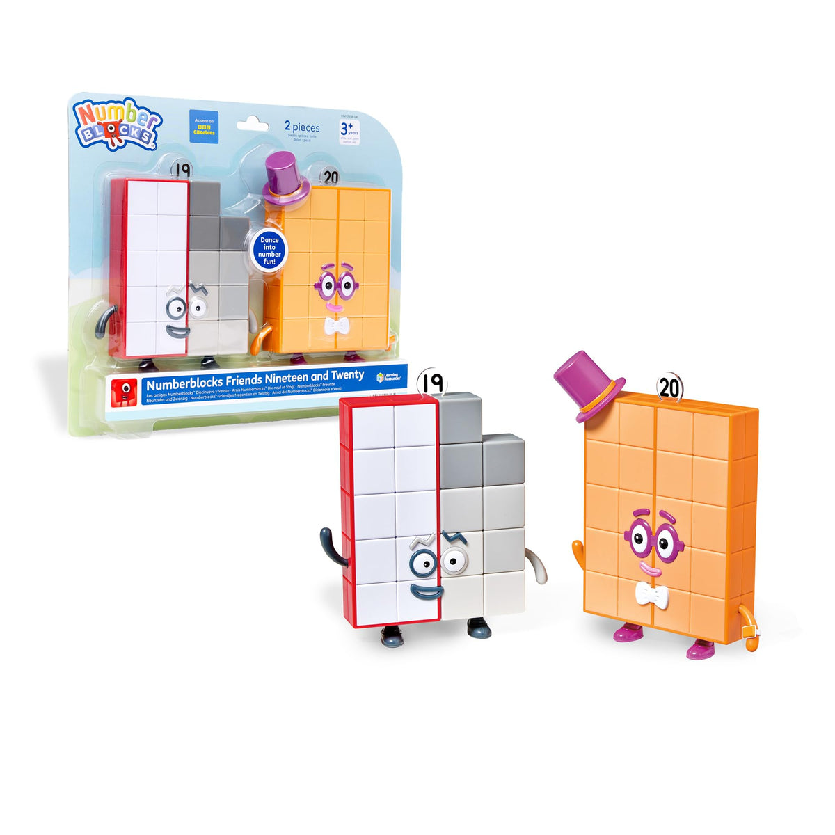 Learning Resources Numberblocks Friends Nineteen and Twenty Figures - 2 Figures, Ages 3+