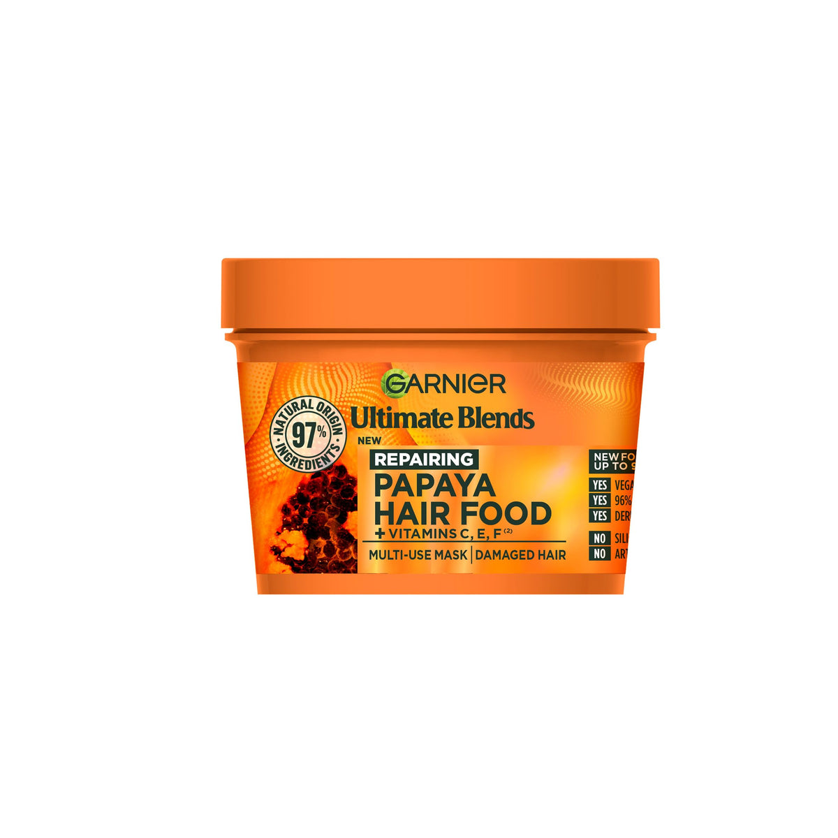 Garnier Hair Food Papaya 3-in-1 Hair Treatment Mask - Damaged Hair, 400ml
