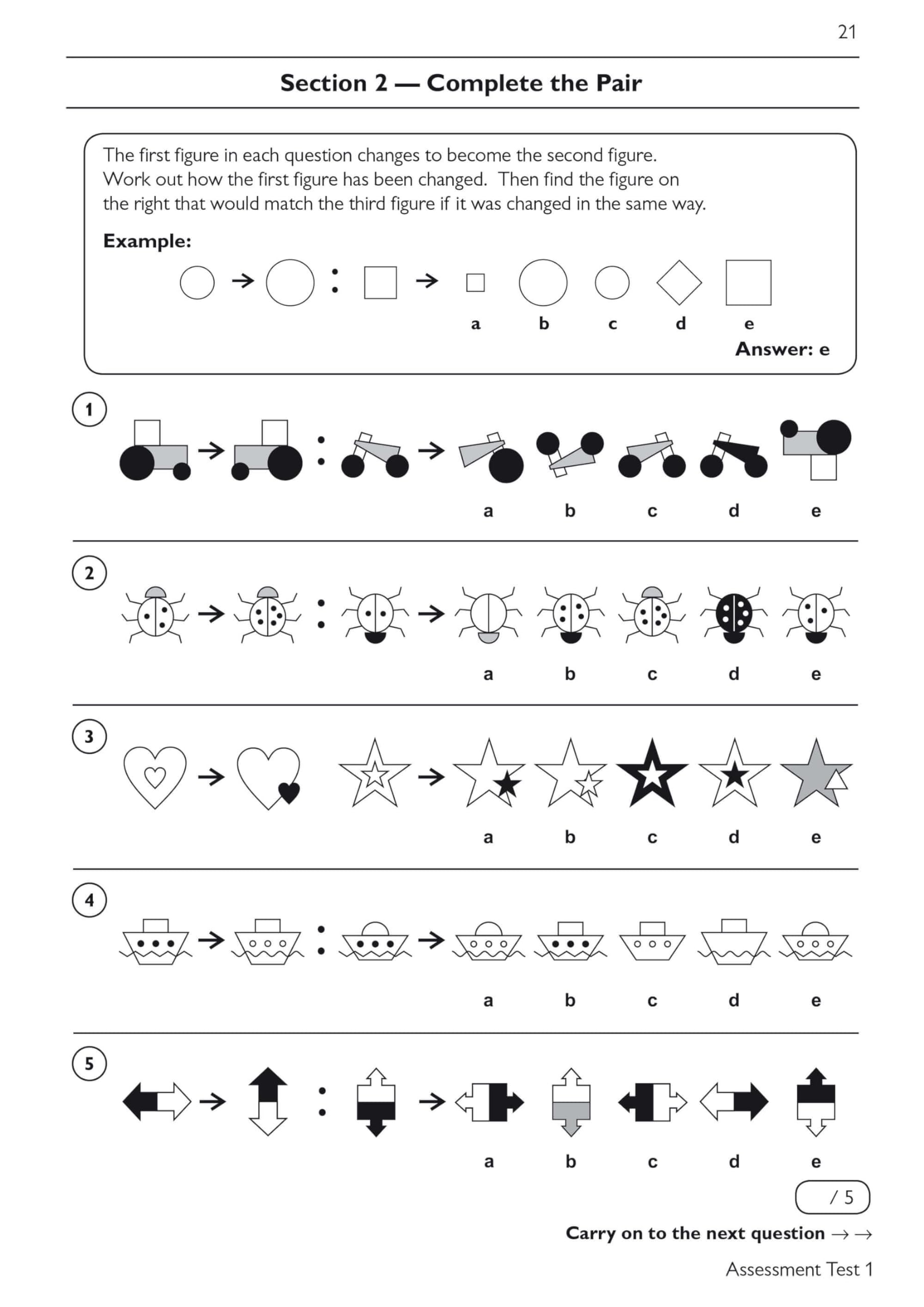 CGP 11+ GL Non-Verbal Reasoning Practice Book & Assessment Tests - Ages 8-9 with Online Edition 5