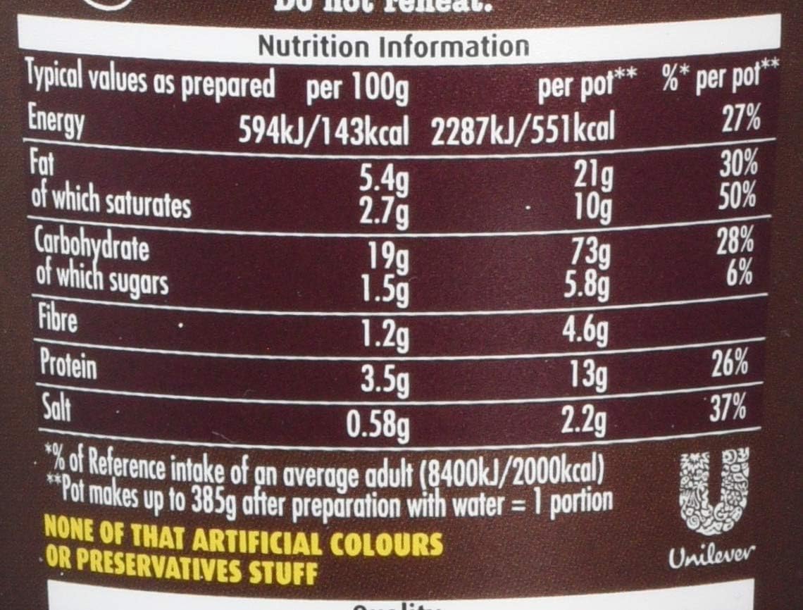 Pot Noodle Beef & Tomato Flavour King Pot – 12 x 114g Vegetarian Instant Noodles 7