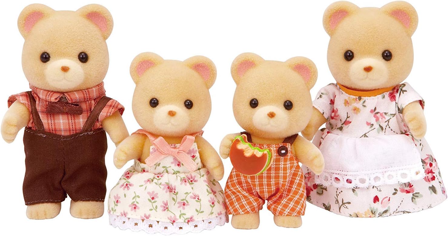 Sylvanian Families - Bear Family 4-Piece Collectible Figure Set