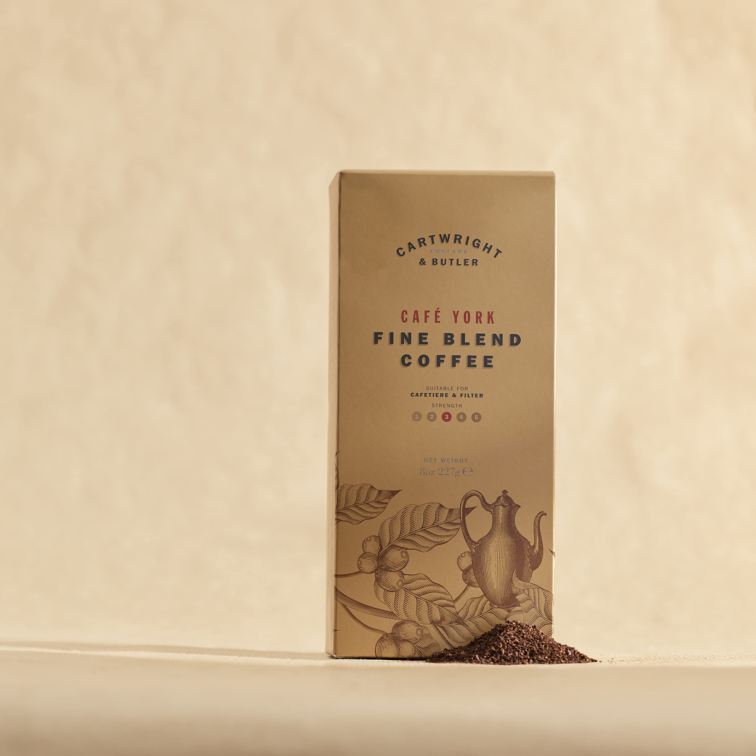Cartwright & Butler Ground Coffee - Café York Blend, Medium Roast, 100% Arabica | 227g Carton 2