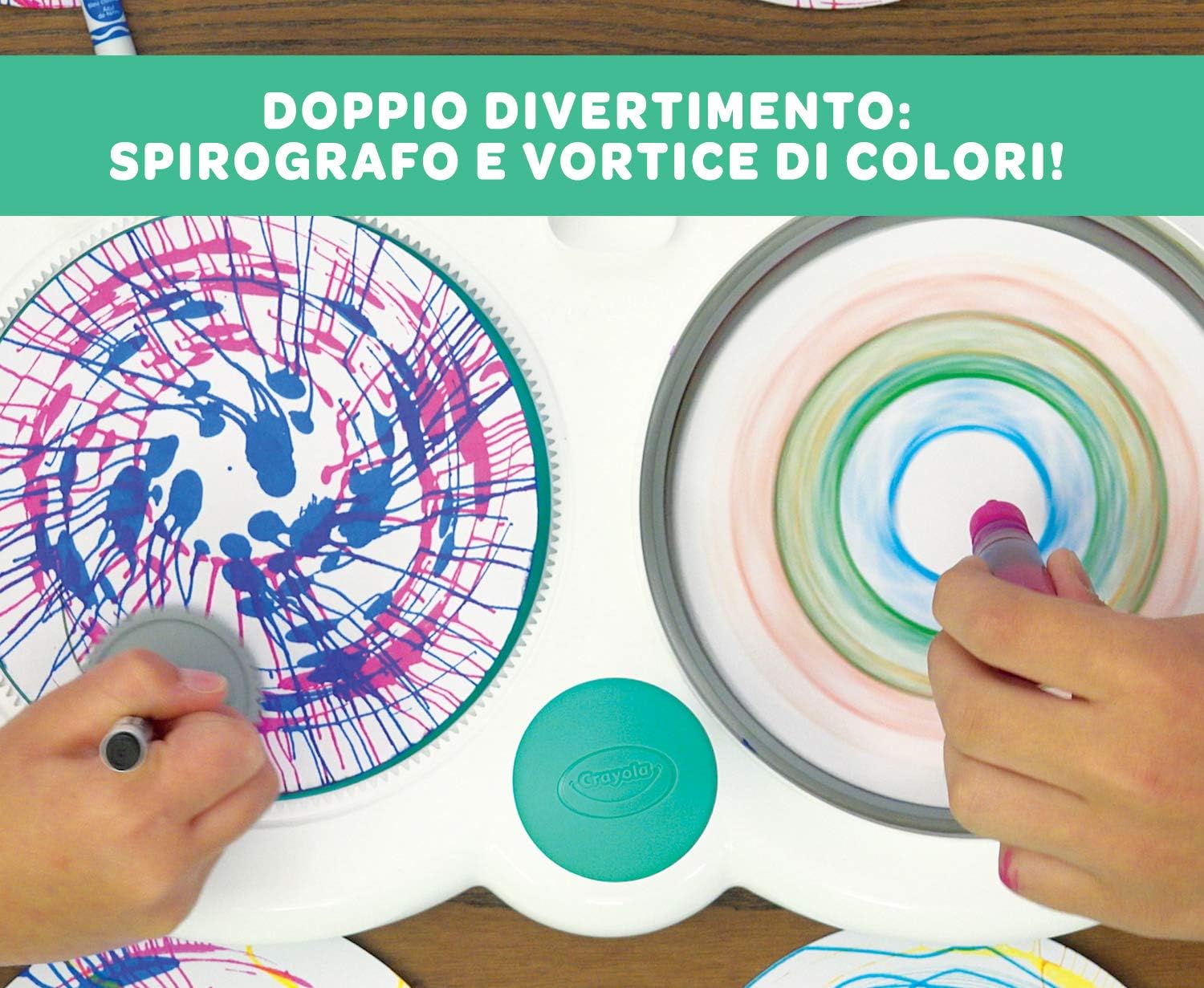 Crayola Spin and Spiral Art Station - 2-in-1 Creative Craft Kit for Kids Ages 6+ 5