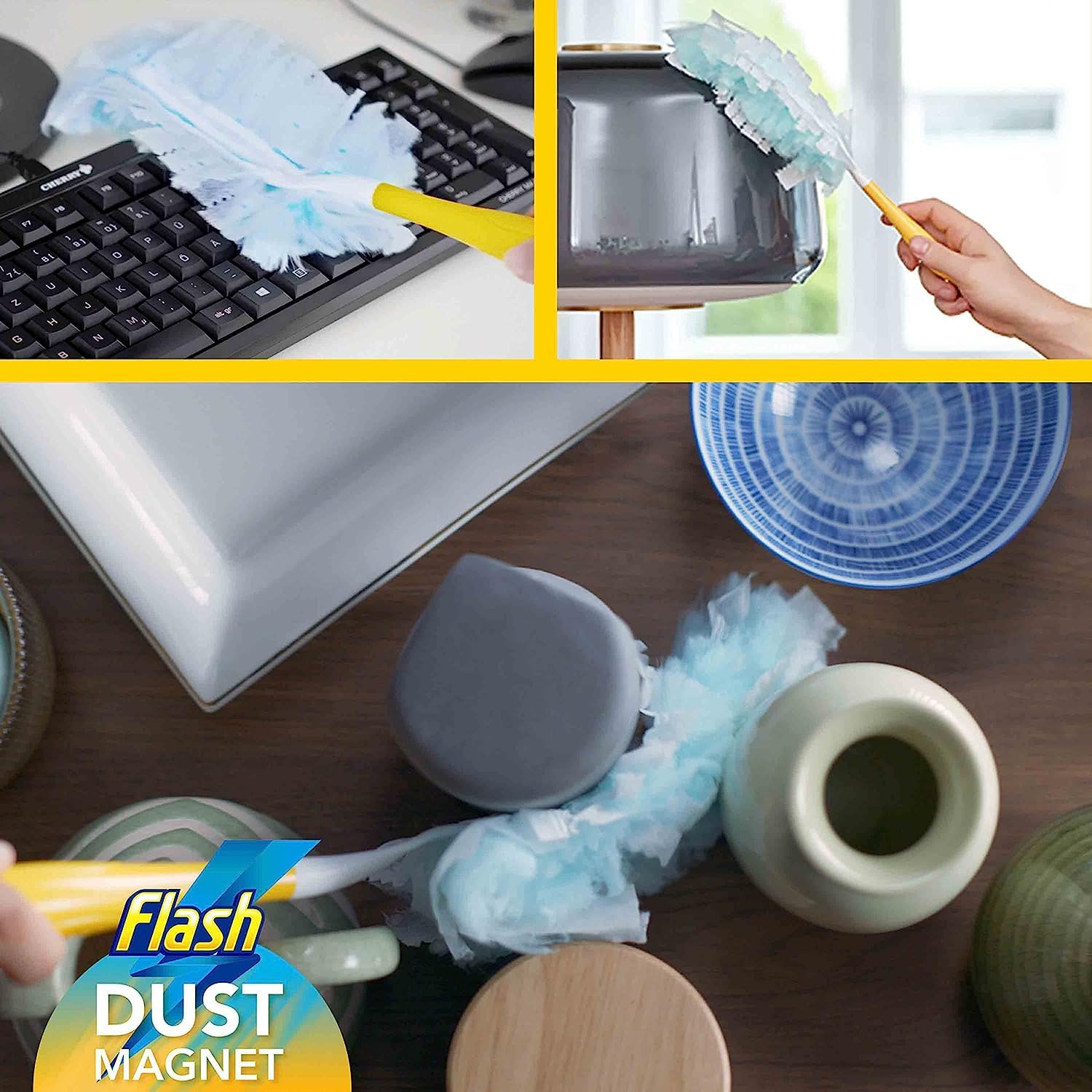 Flash - Duster Dust Magnet Refills 25 Pack for Effective Dust, Hair & Allergen Removal 4