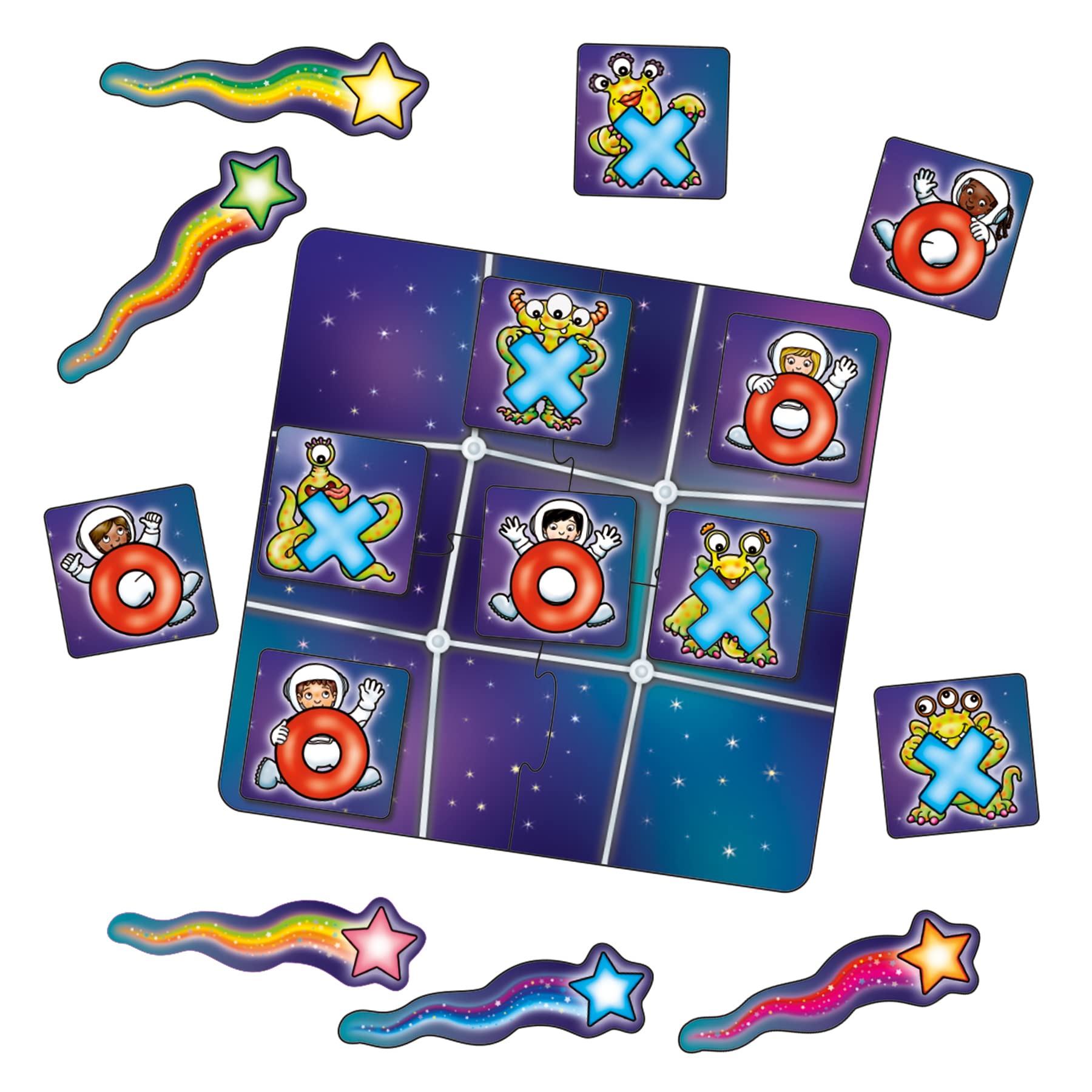 Orchard Toys Astronauts and Crosses Mini Travel Game