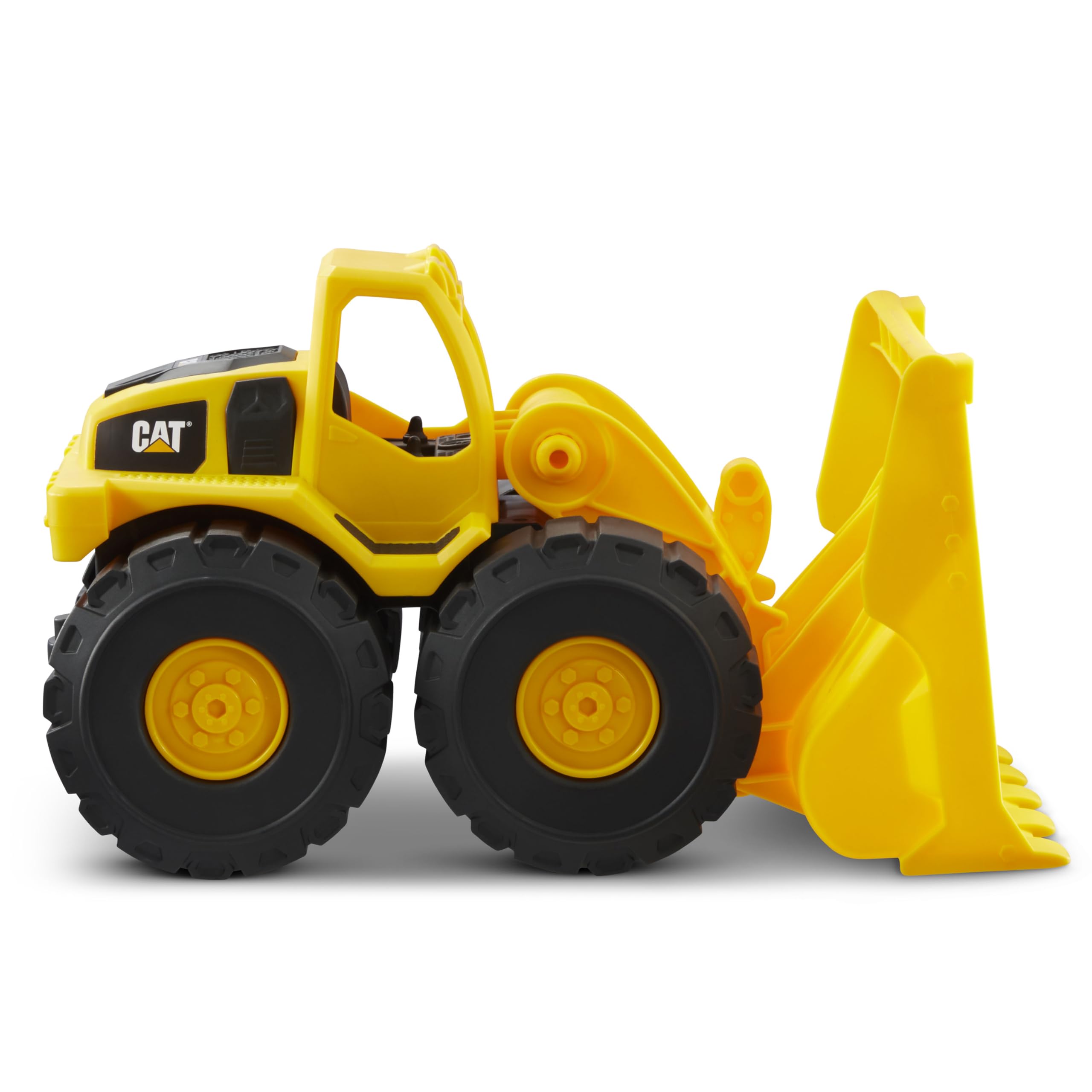 CAT Front Loader Toy - 10 Inch, Yellow, Ages 2-6 | Kid-Powered Mobility