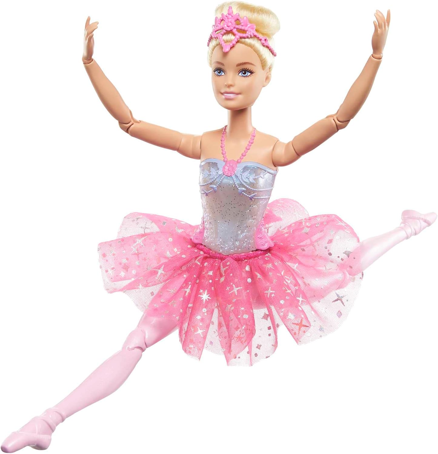 Barbie Magical Ballerina Doll - Light-Up Feature, Blonde Hair, Tiara, Pink Tutu - 3 Years and Up 5