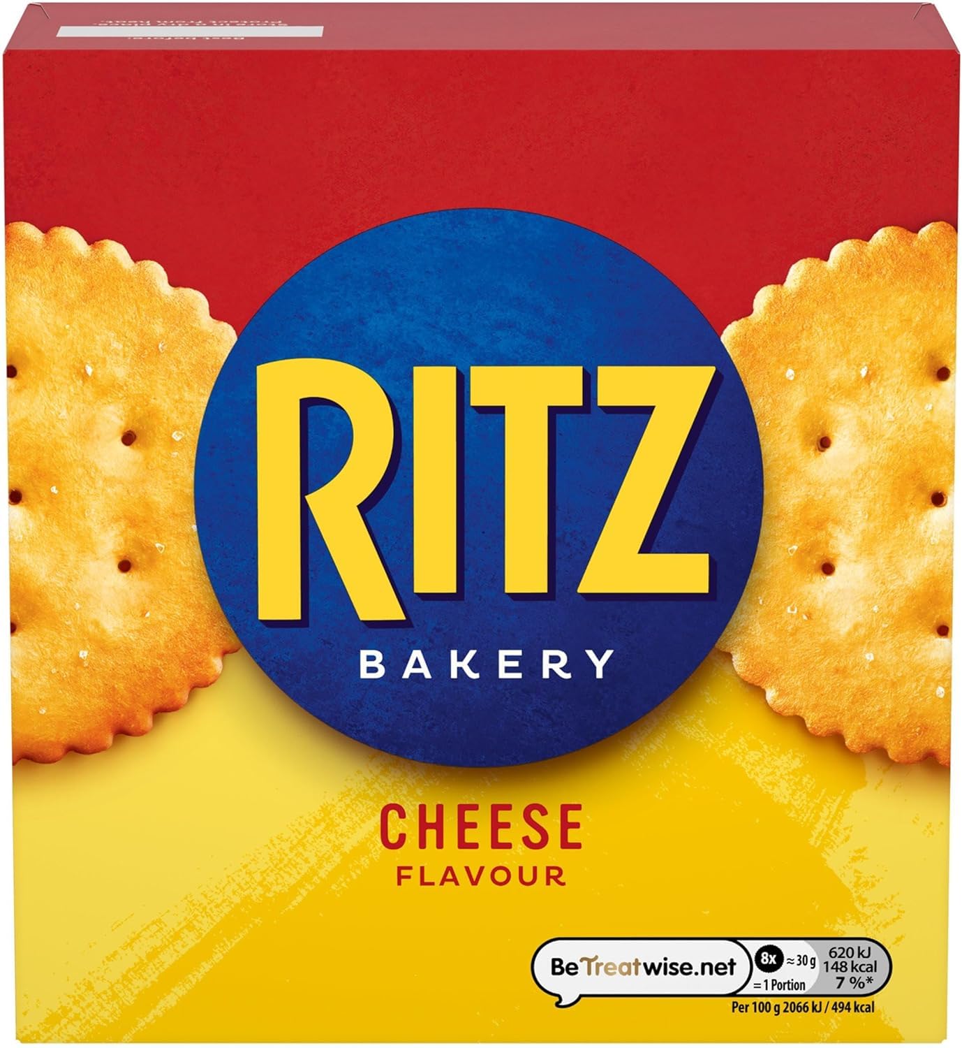 RITZ Cheese Savoury Crackers - Buttery & Crunchy Snack | 140g Box