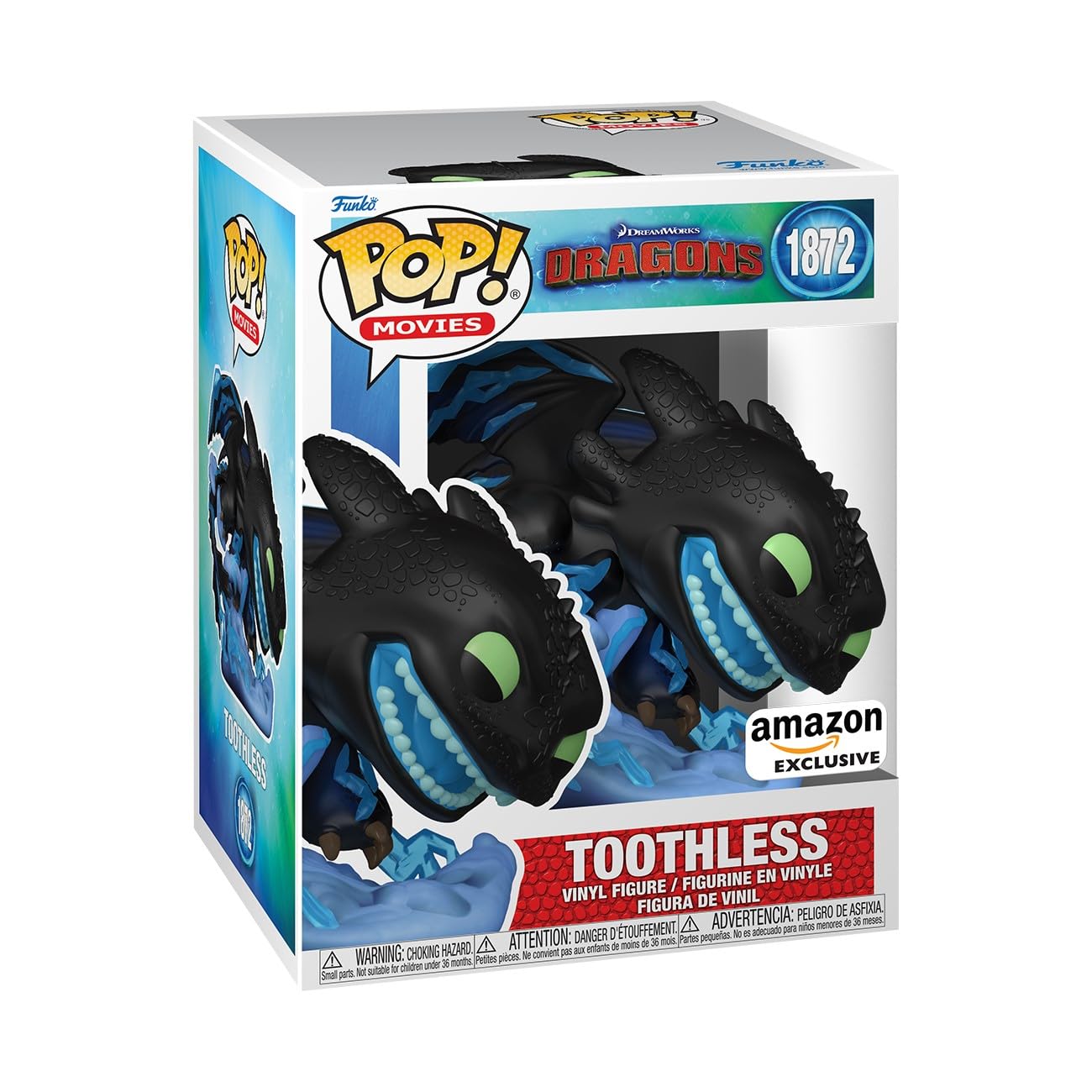 Funko Pop! Premium: How to Train Your Dragon - Toothless With Lightning Vinyl Figure