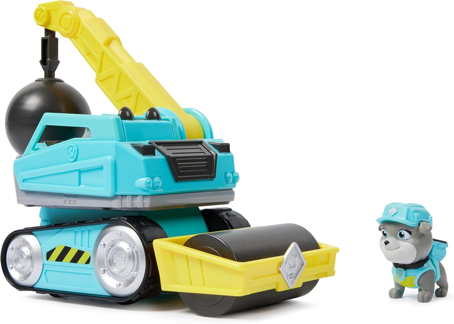 Rubble & Crew Motor's Wrecking Ball Toy Truck with Action Figure - Construction Vehicle for Kids 3+