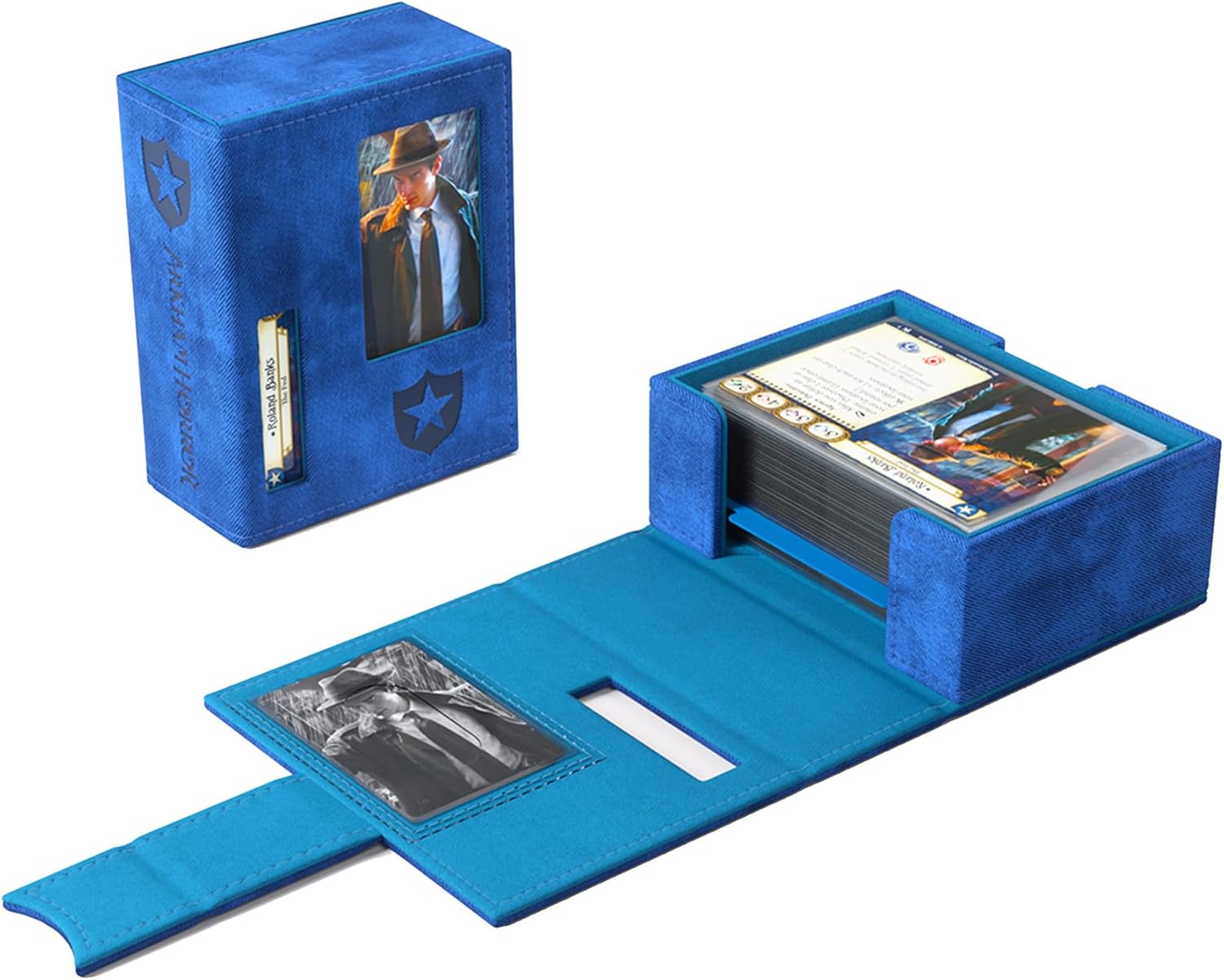 Gamegenic Arkham Horror Investigator Deck Tome - Blue Deck Box for Card Storage 5