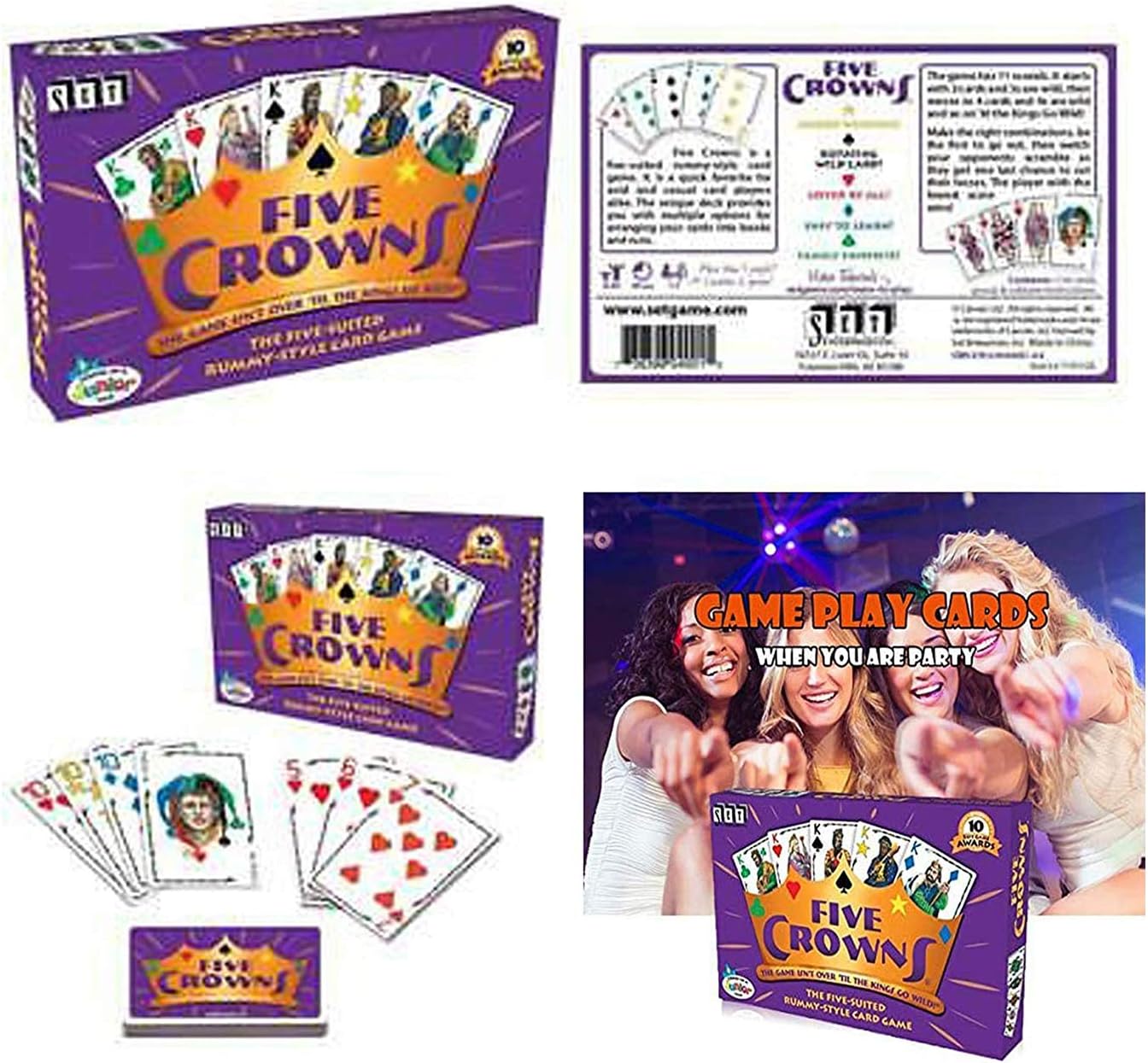 The Green Board Game Co. Five Crowns Card Game 5